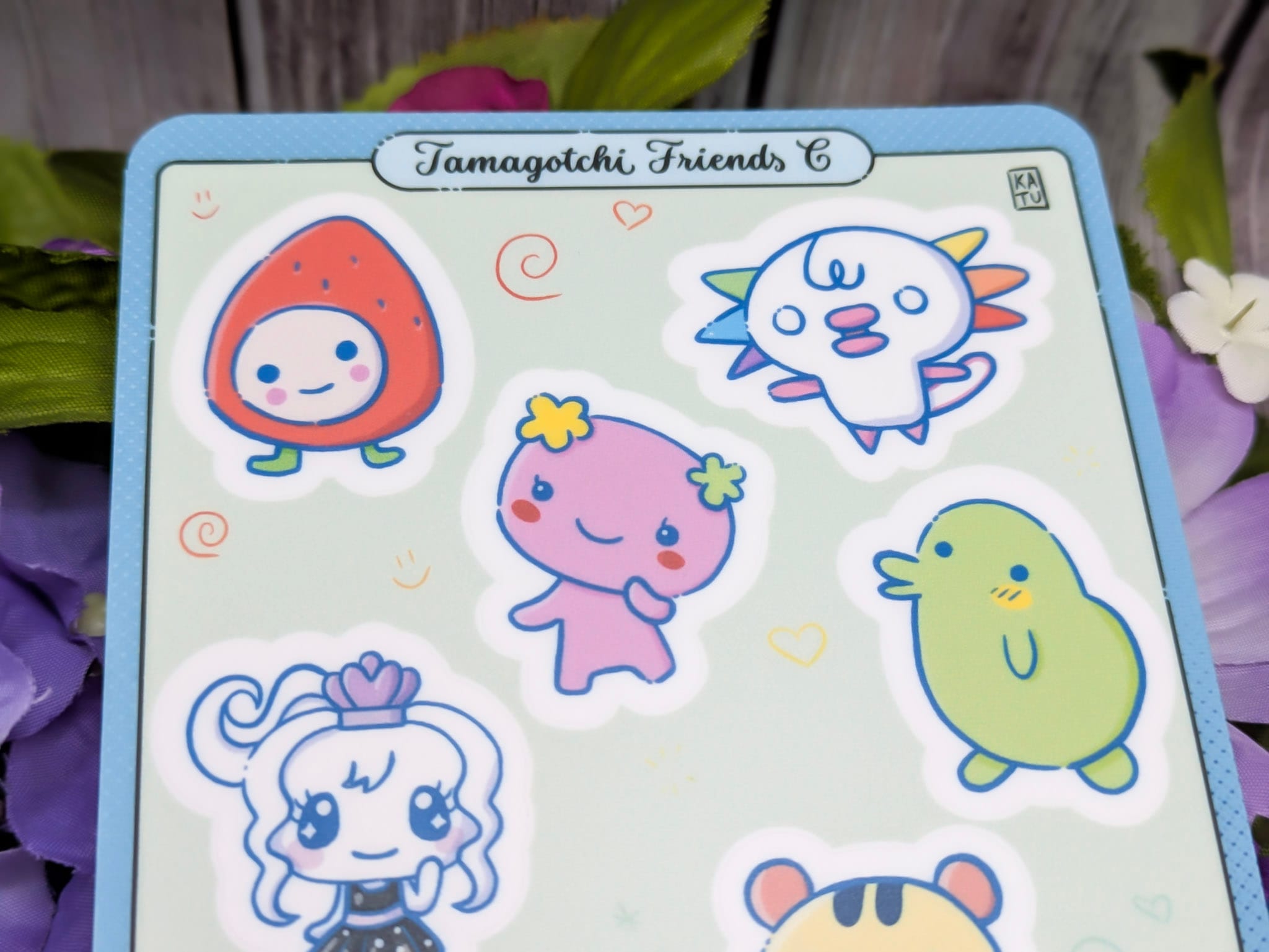 Tamagotchi Friends C Sticker Sheet 4x6 - Image 8
