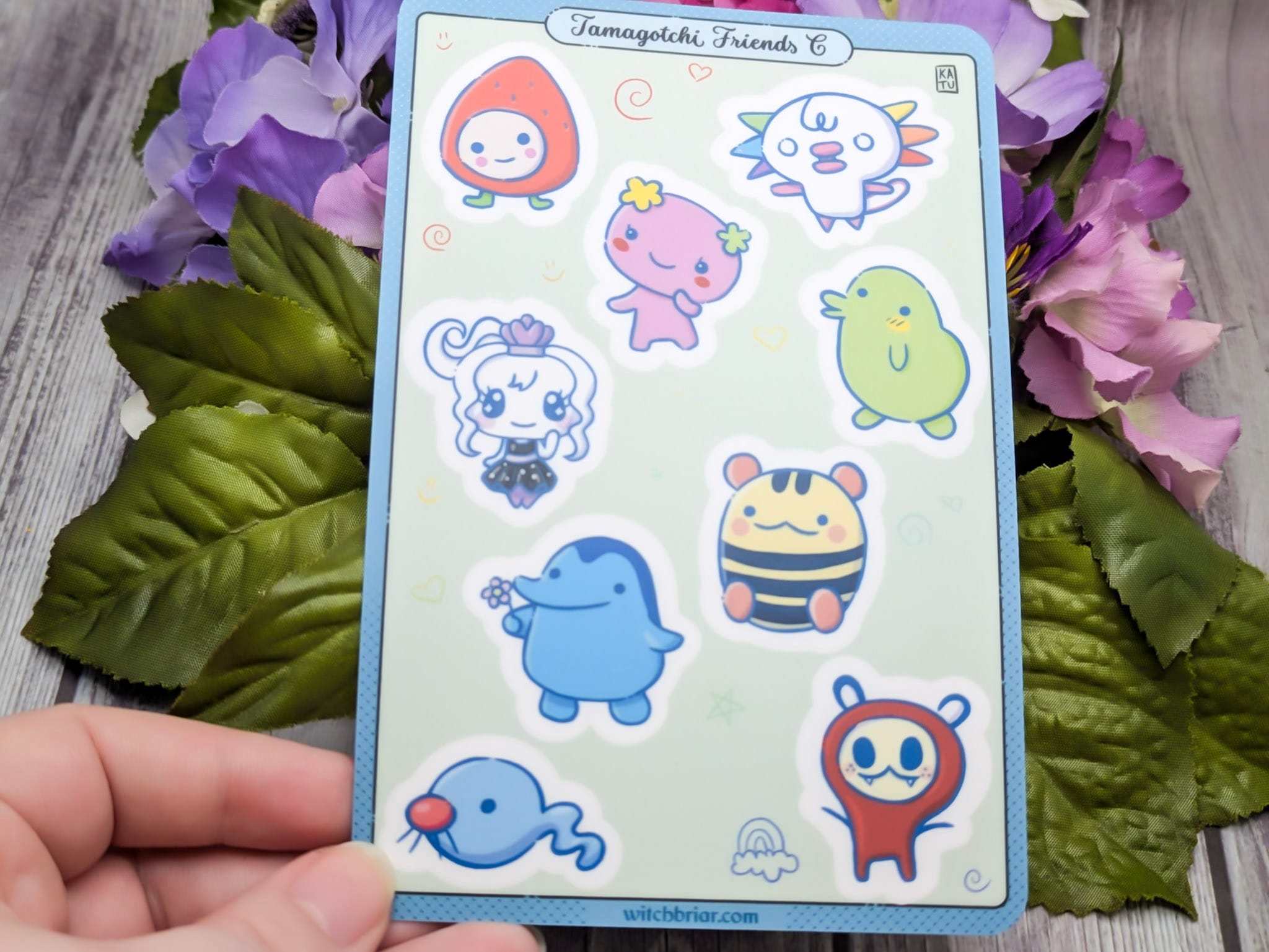 Tamagotchi Friends C Sticker Sheet 4x6 - Image 10