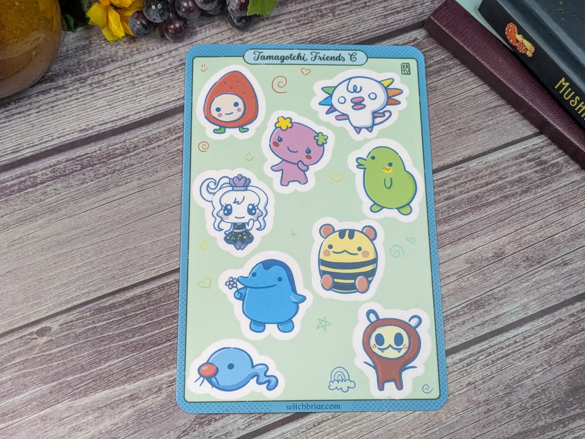 Tamagotchi Friends C Sticker Sheet 4x6 - Image 12