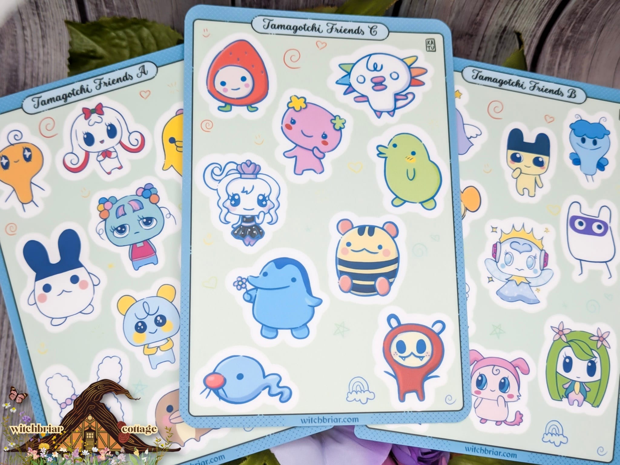 Tamagotchi Friends C Sticker Sheet 4x6 - Image 14