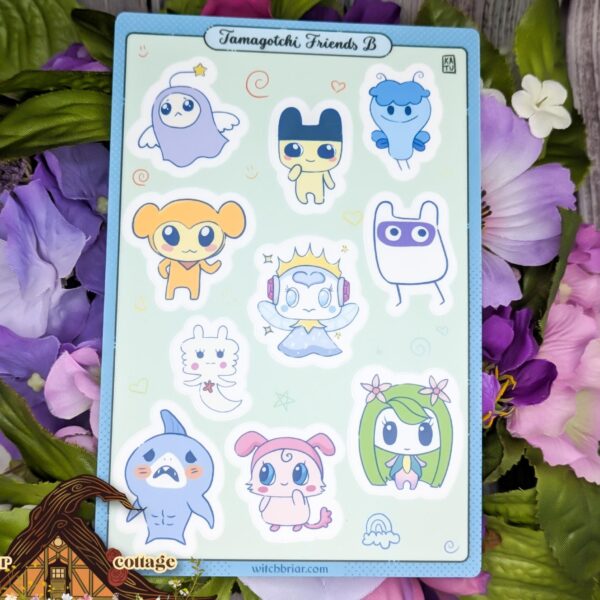 Tama Virtual Pet Friends 4x6 Sticker Sheet B
