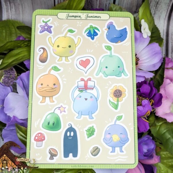 Stardew Valley Junimo Sticker Sheet: 4x6 Vinyl Stickers