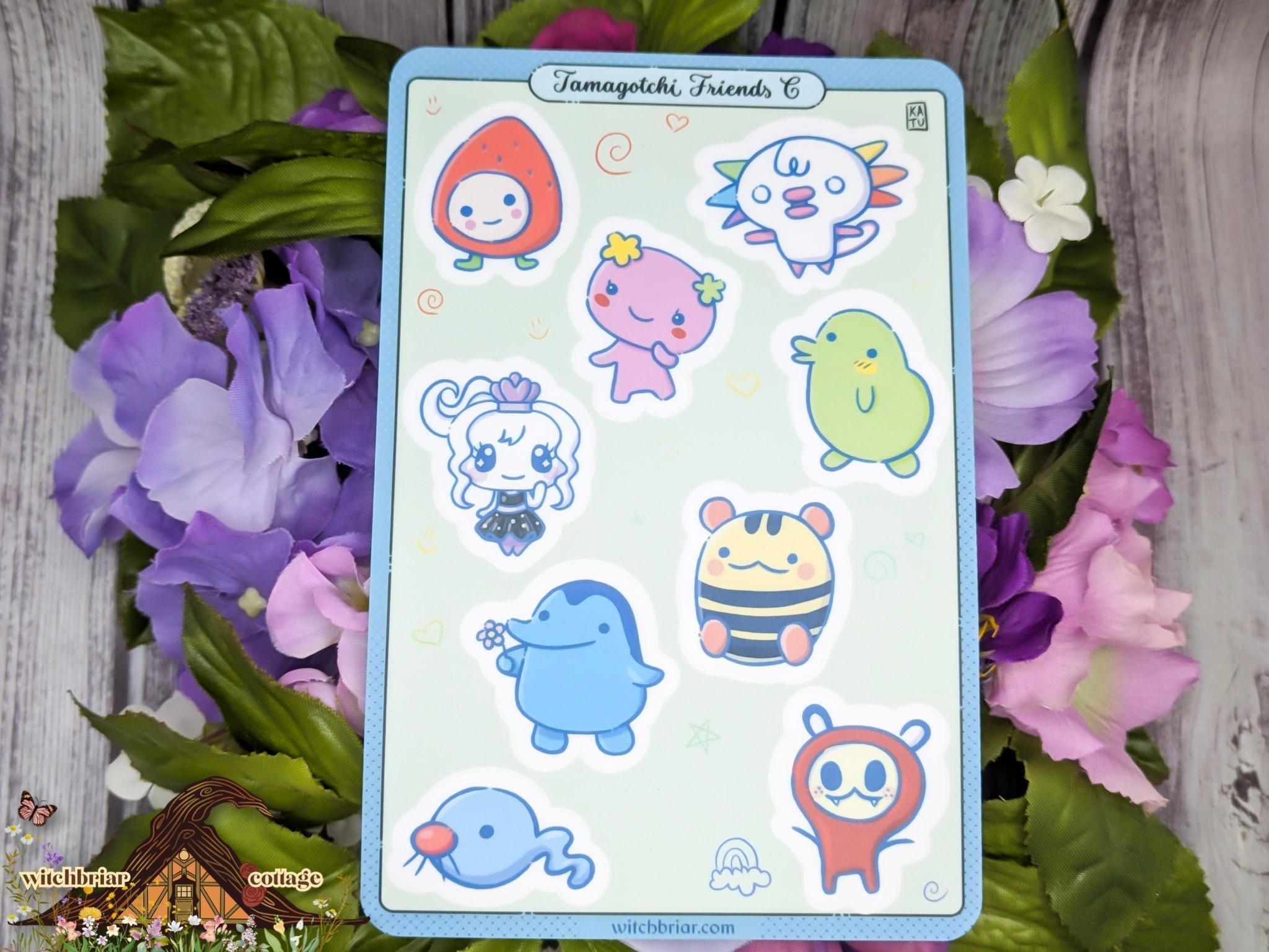 Tamagotchi Friends C Sticker Sheet 4x6