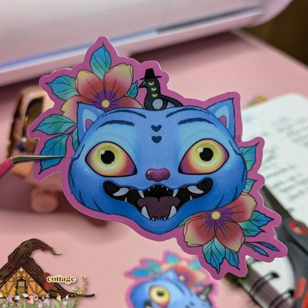 Derpy K-pop Tiger and Magpie Sticker