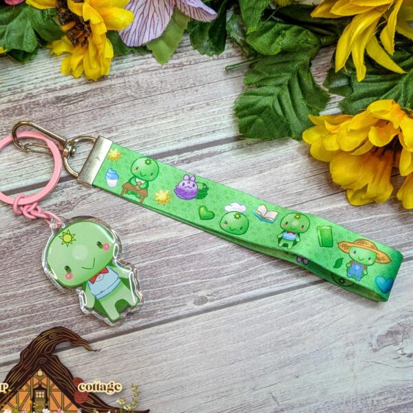 Kawaii Turtle Lanyard, Cute Key or Badge Accessory Charm and Lanyard