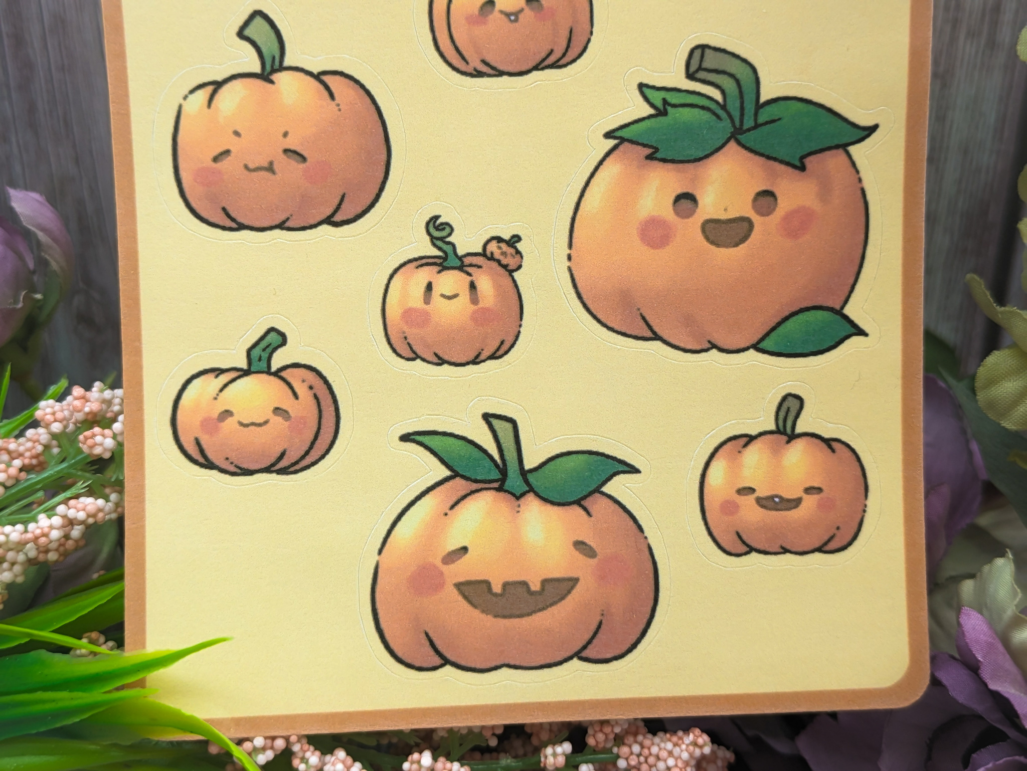 Perky Pumpkins Sticker Sheet - Image 4