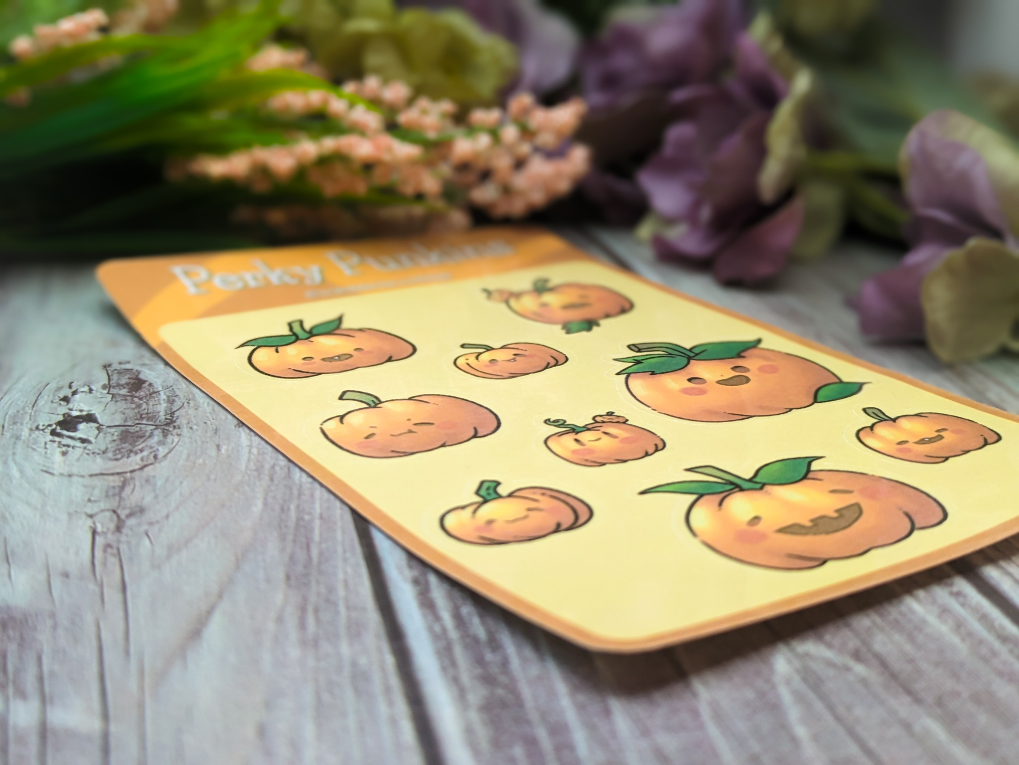 Perky Pumpkins Sticker Sheet - Image 5
