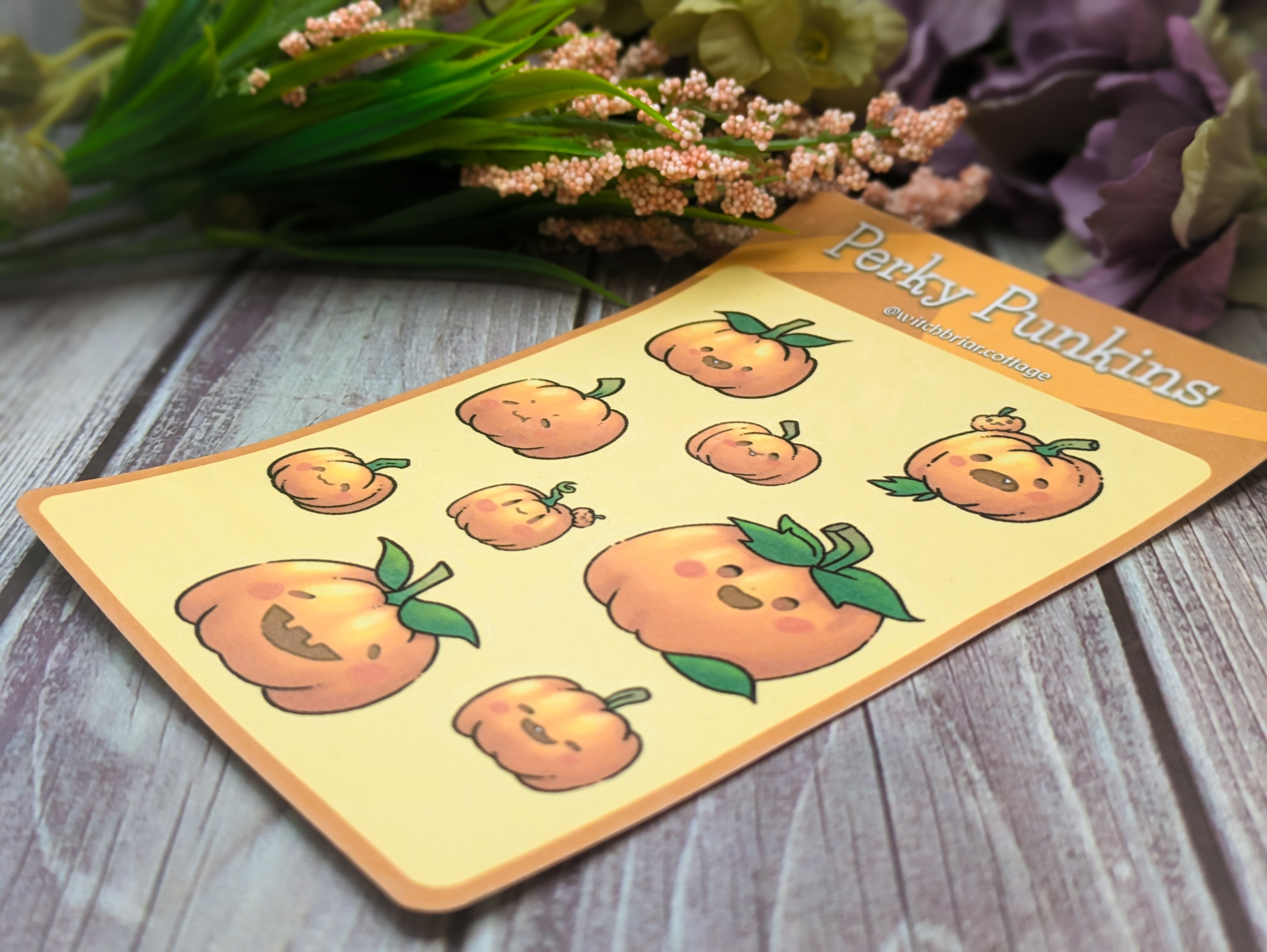 Perky Pumpkins Sticker Sheet - Image 6