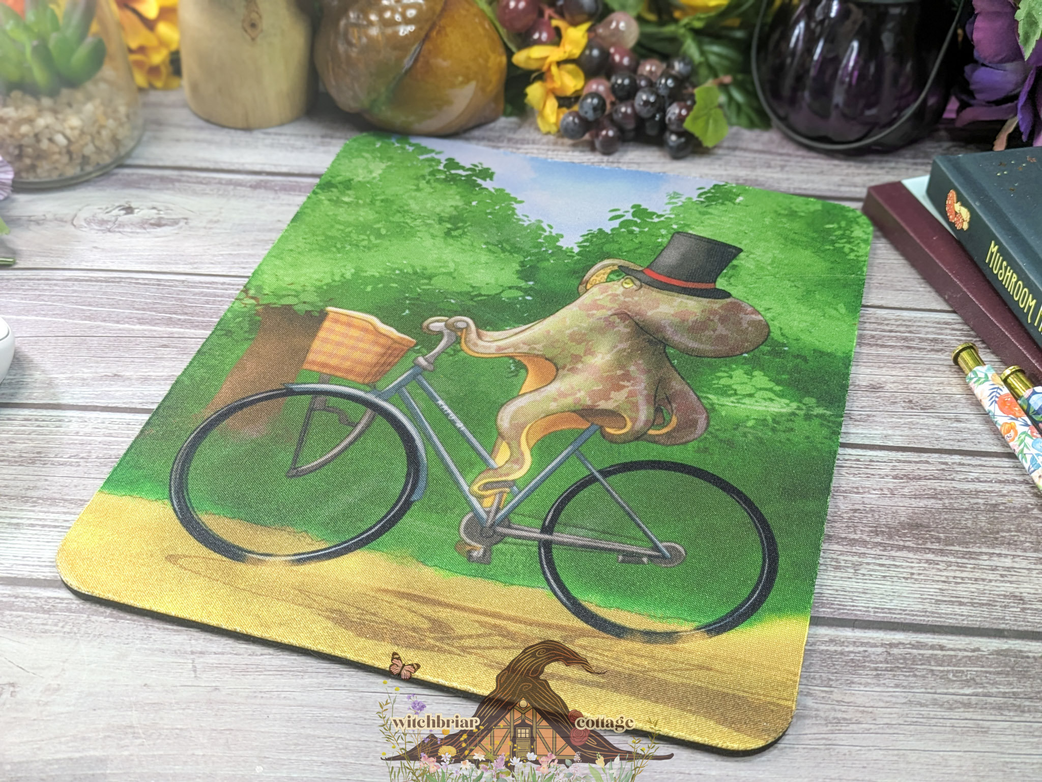 A Fine Day, Octopus Bicycle Mousepad - Image 5