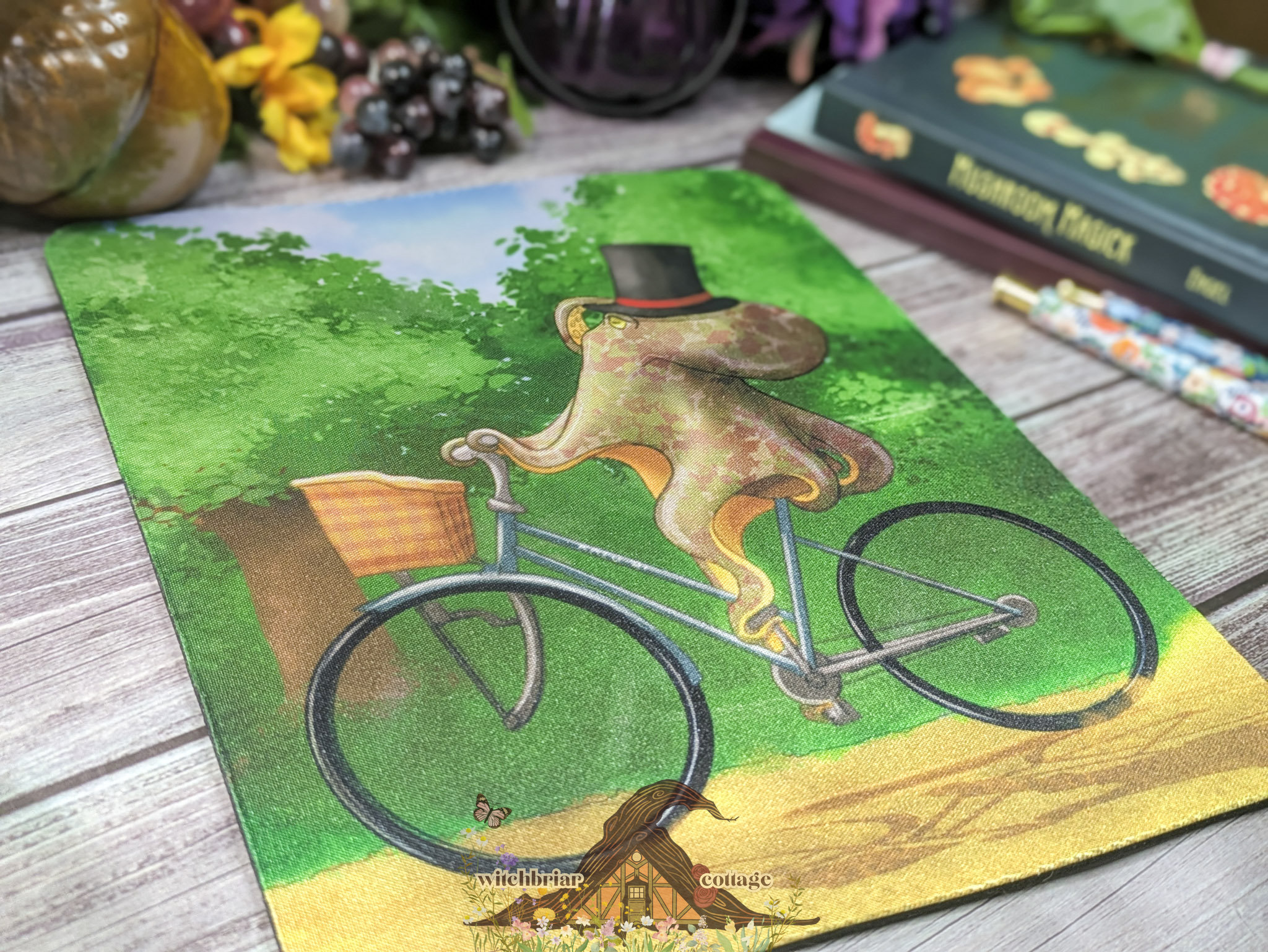 A Fine Day, Octopus Bicycle Mousepad - Image 6