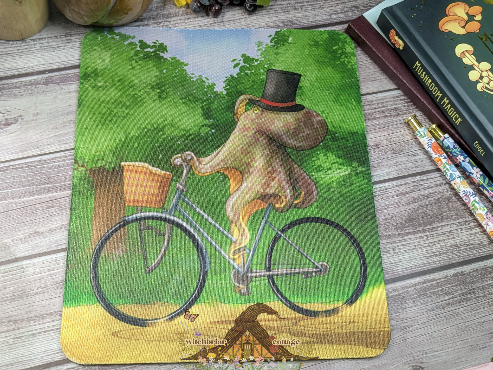 A Fine Day, Octopus Bicycle Mousepad - Image 8
