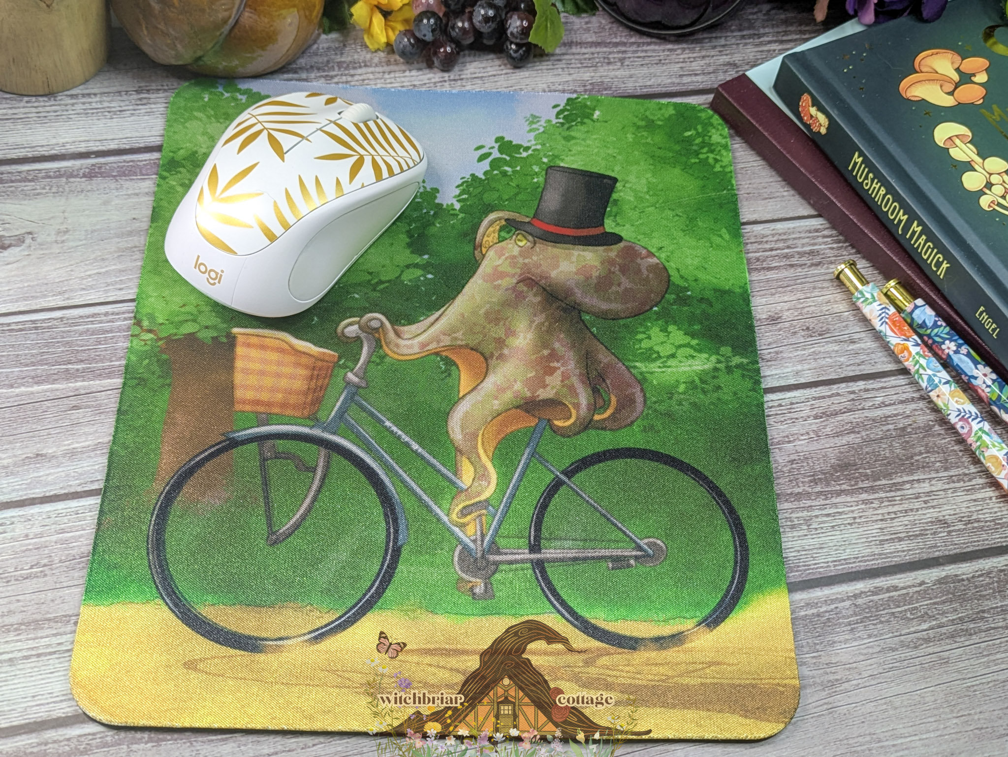 A Fine Day, Octopus Bicycle Mousepad - Image 10