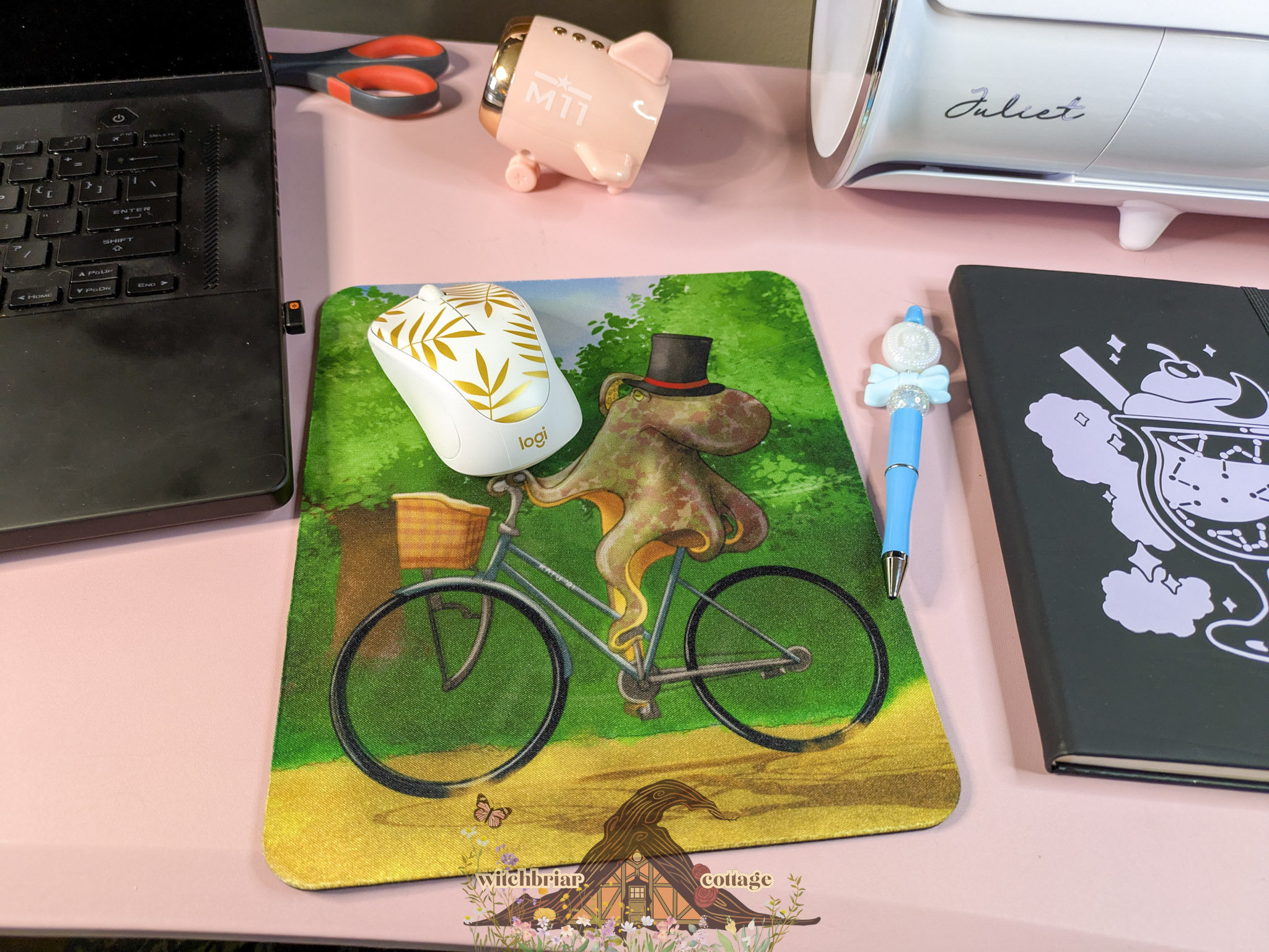 A Fine Day, Octopus Bicycle Mousepad - Image 13