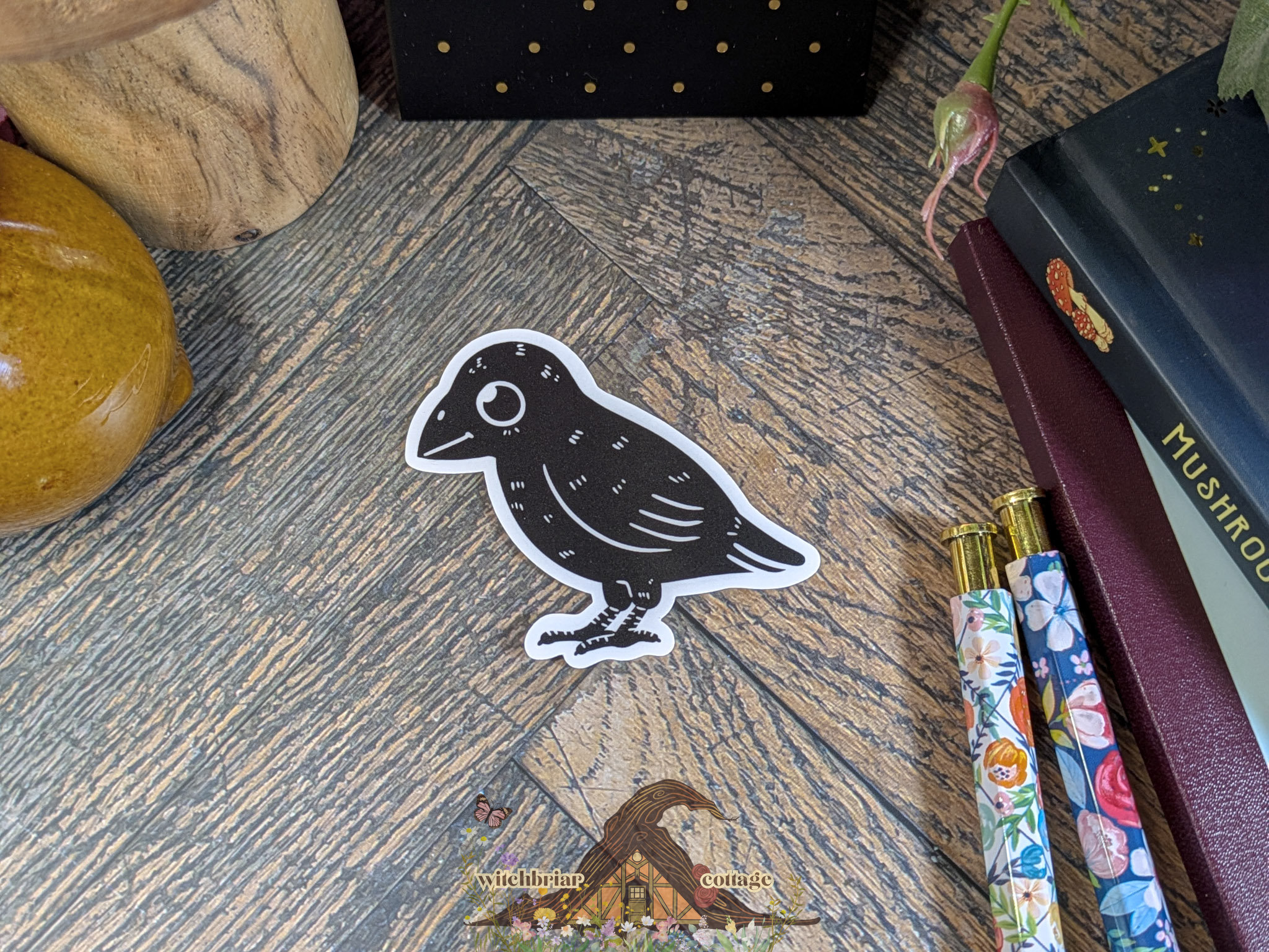 Amiable Crow Sticker - Image 8