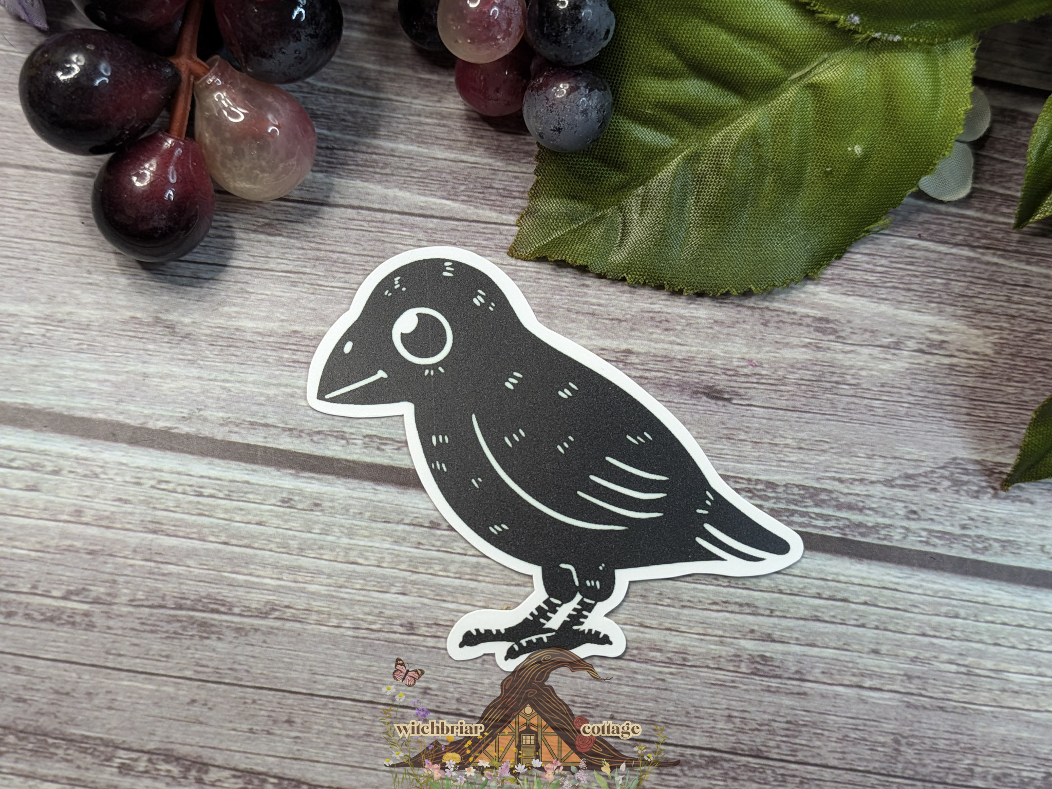 Amiable Crow Sticker - Image 9