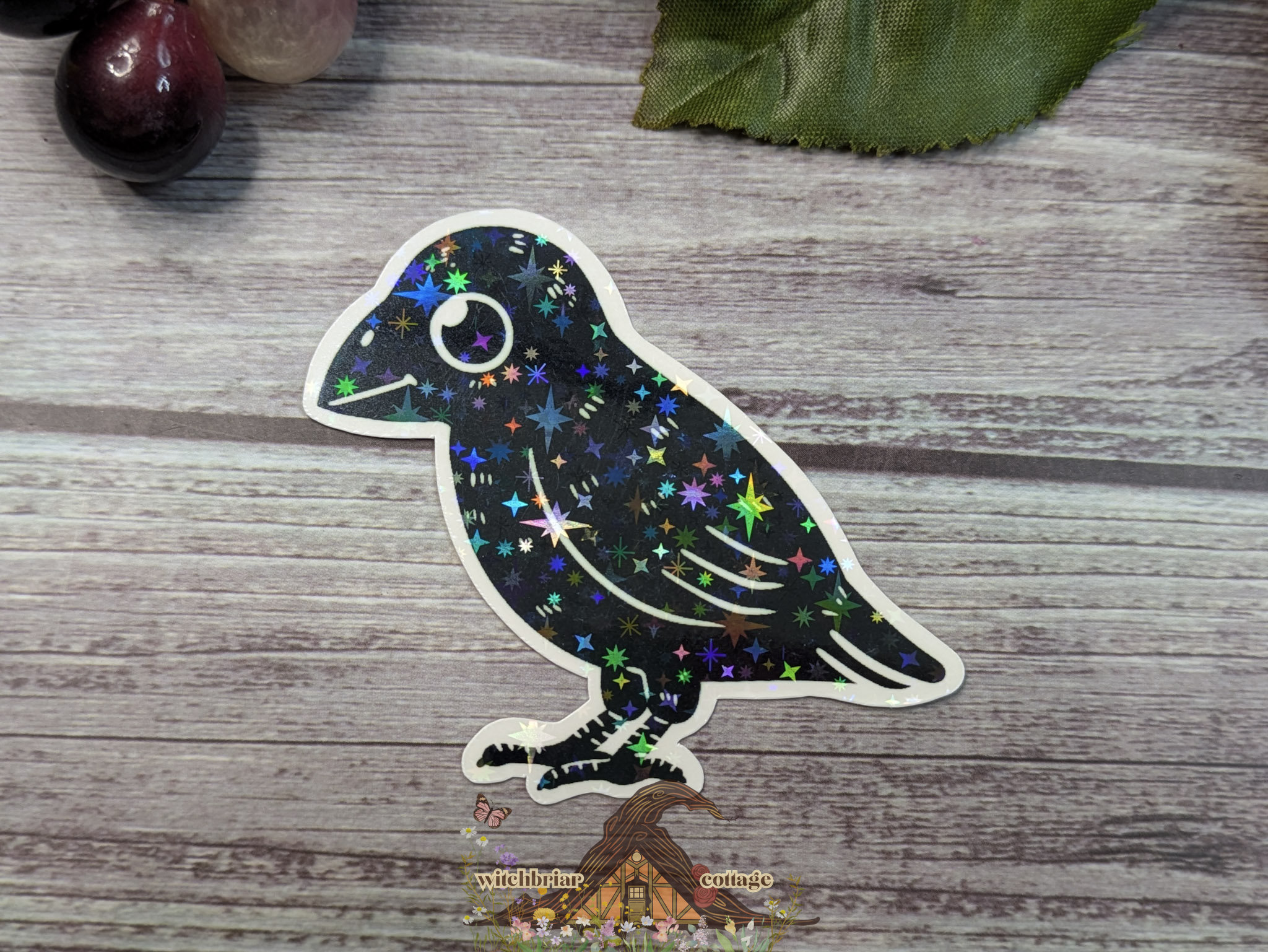 Amiable Crow Sticker - Image 10