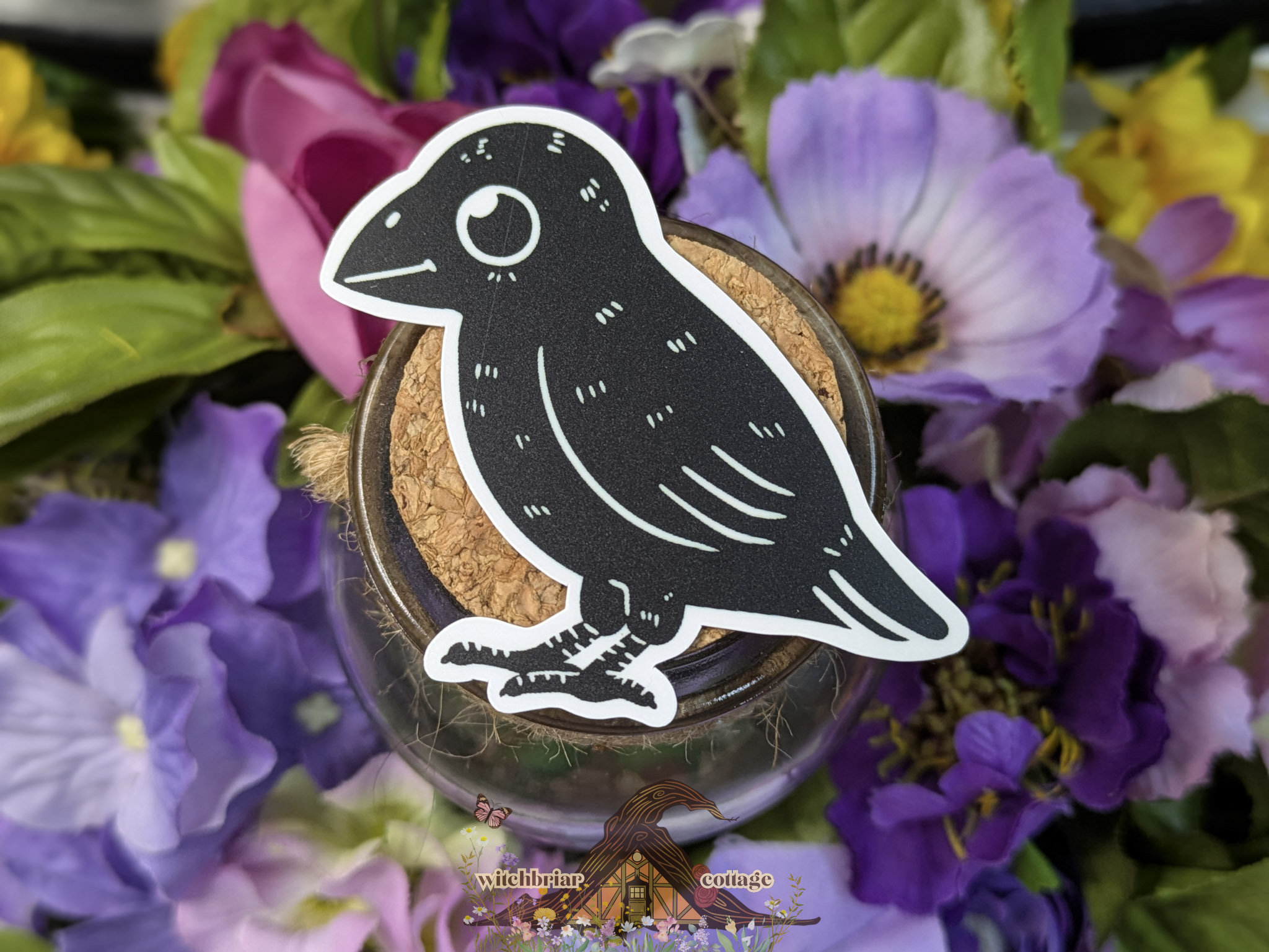 Amiable Crow Sticker - Image 12