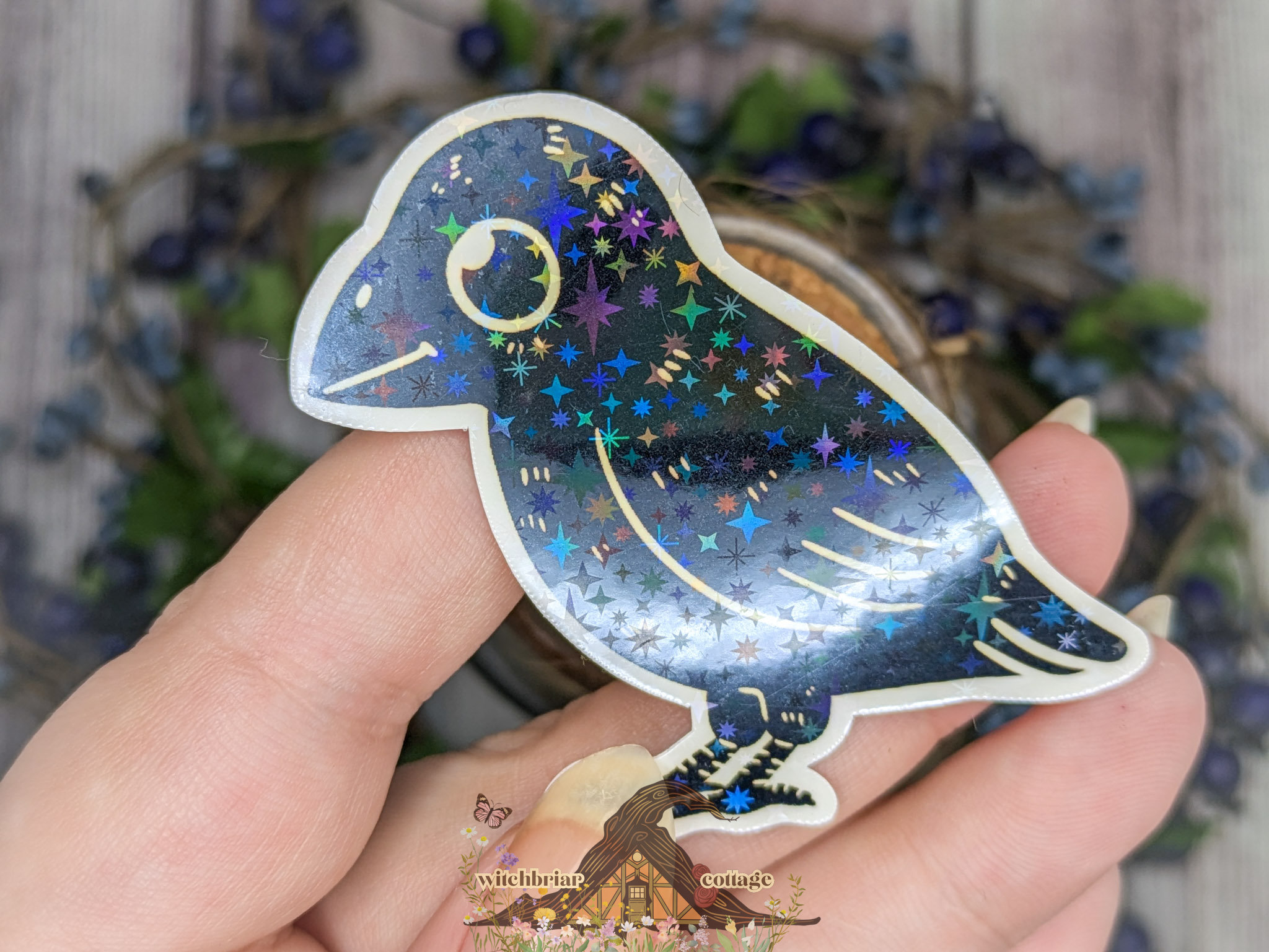 Amiable Crow Sticker - Image 13