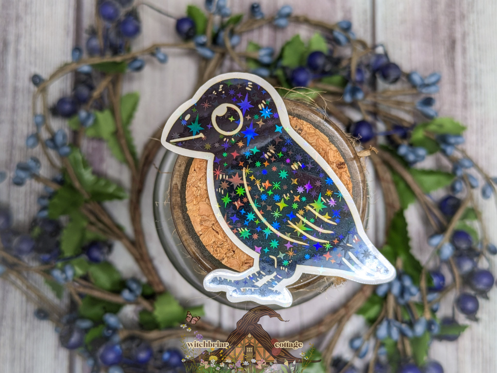 Amiable Crow Sticker - Image 14