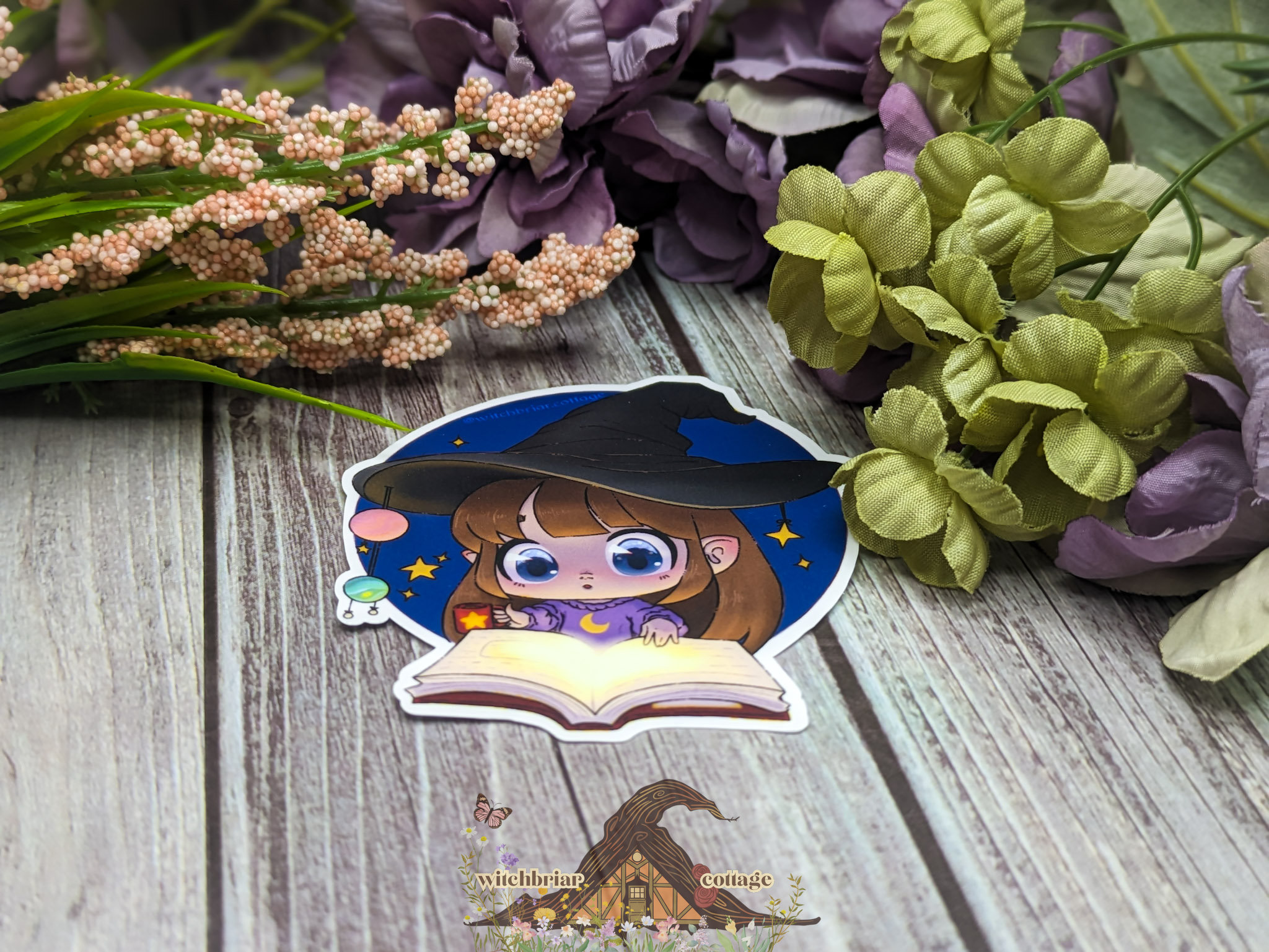 Bookish Witch Sticker - Image 2
