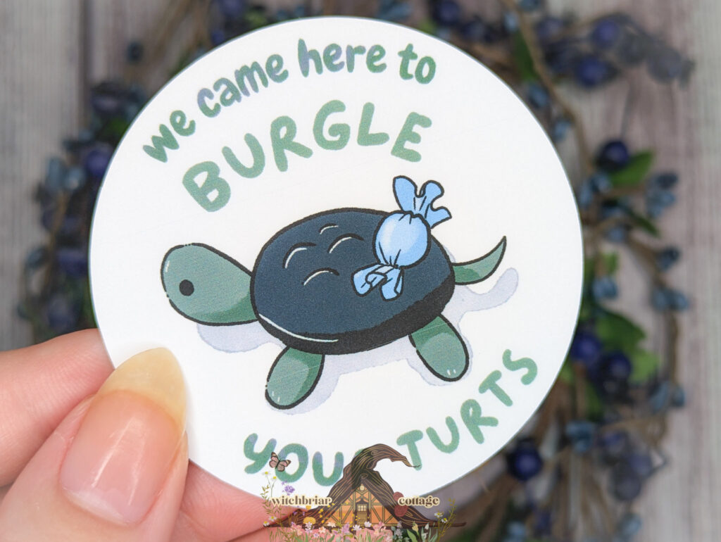 Burgle Your Turts Over the Garden Wall Sticker