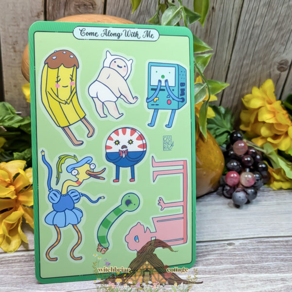 Come Along With Me 4x6 Sticker Sheet