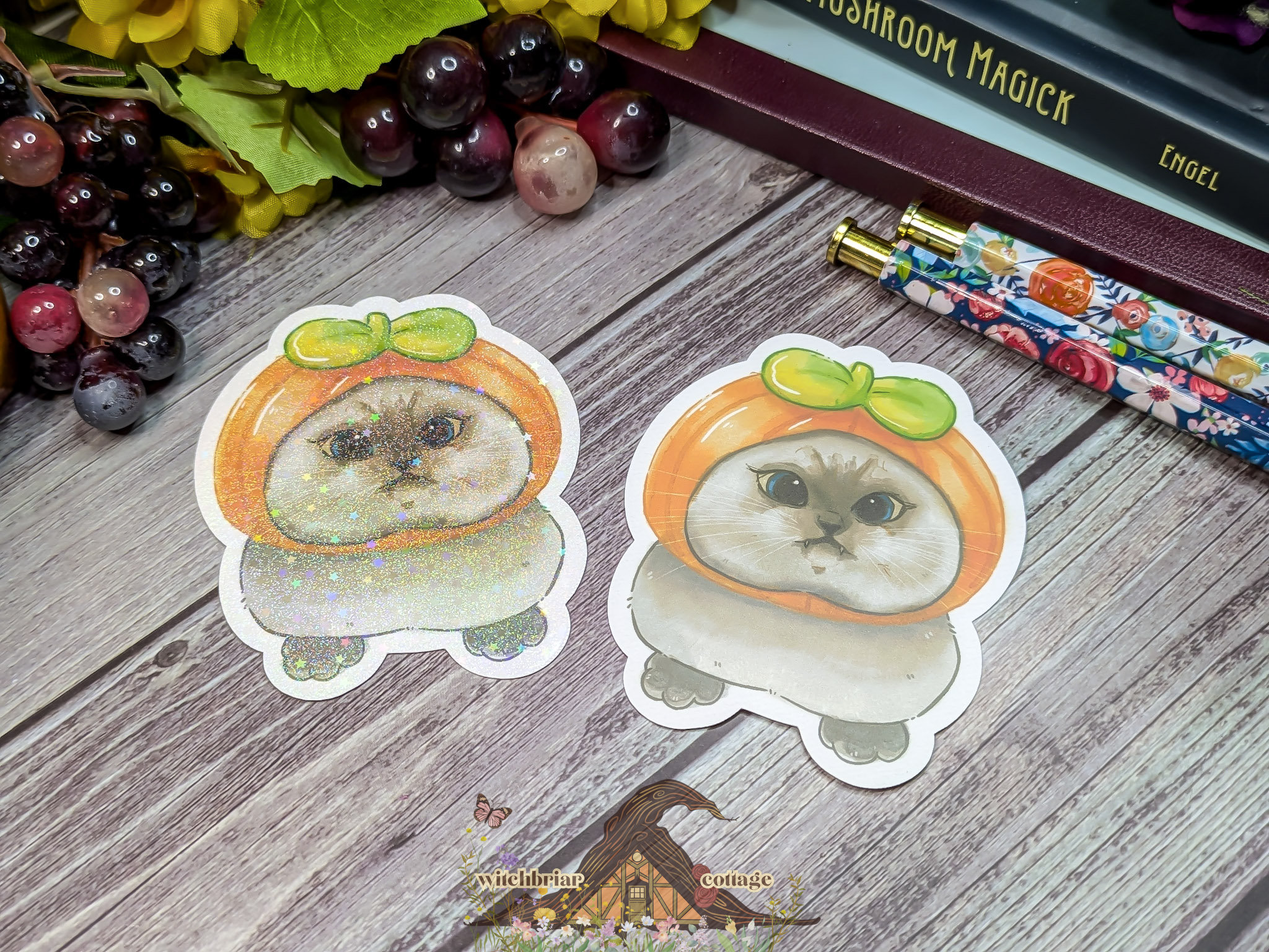 Derpy Pumpkin Cat Sticker - Image 10