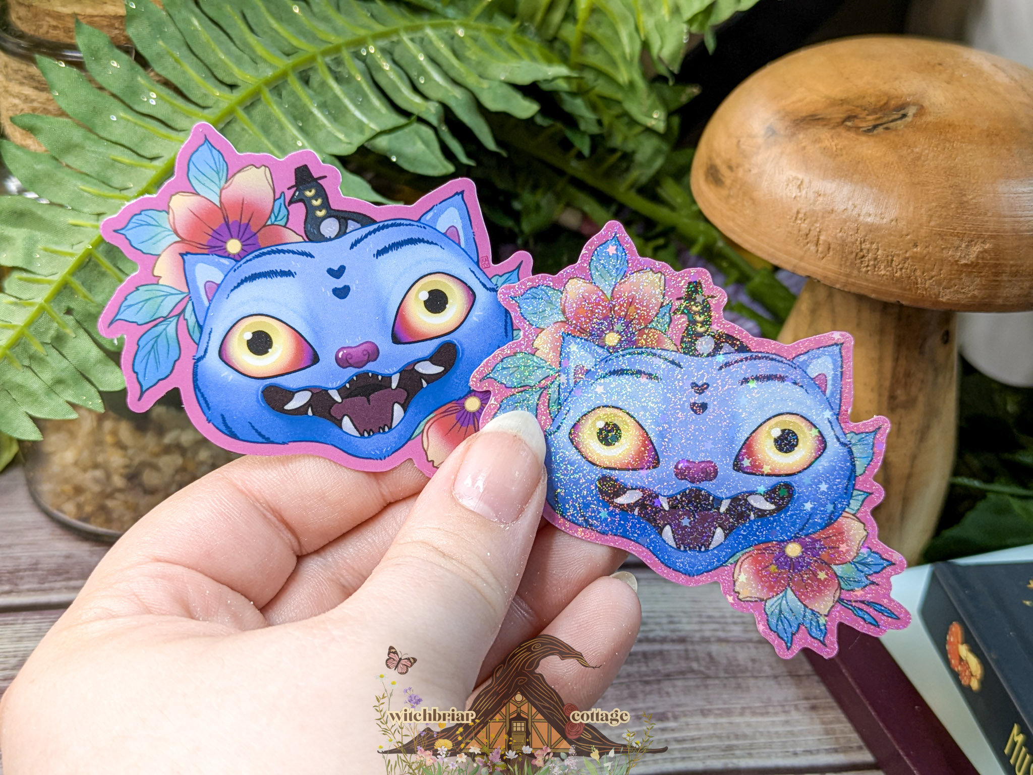 Derpy K-pop Tiger and Magpie Sticker
