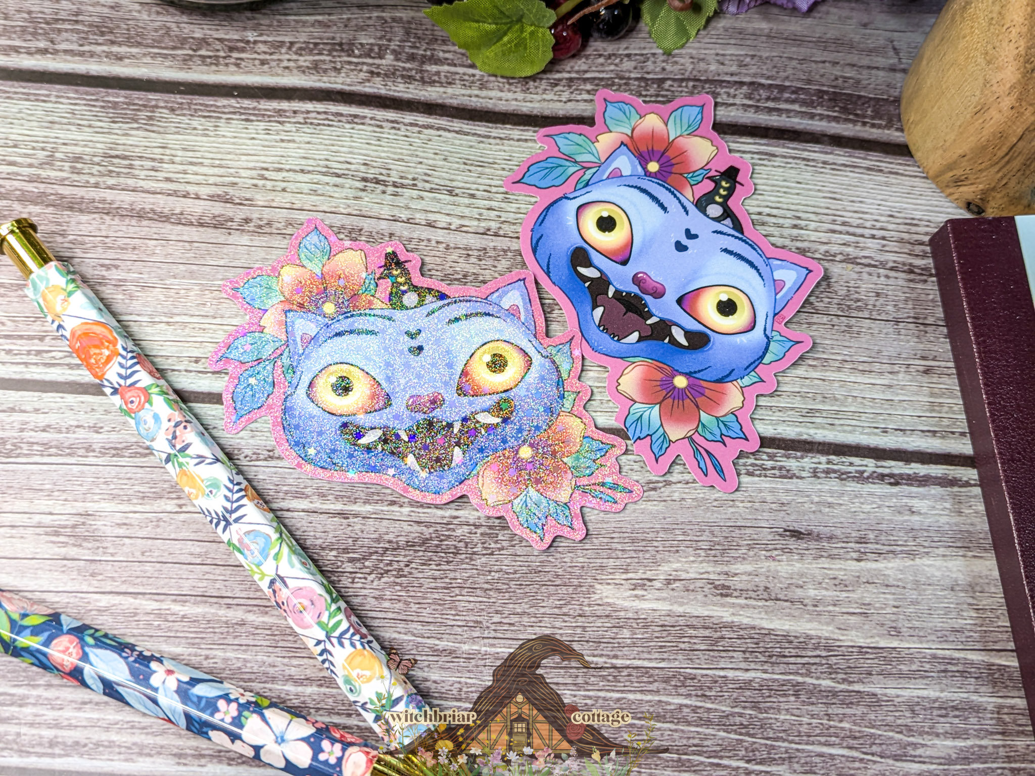 Derpy K-pop Tiger and Magpie Sticker - Image 2