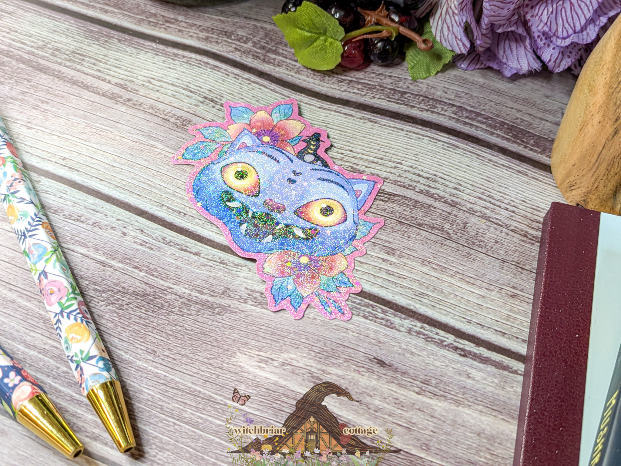 Derpy K-pop Tiger and Magpie Sticker - Image 4