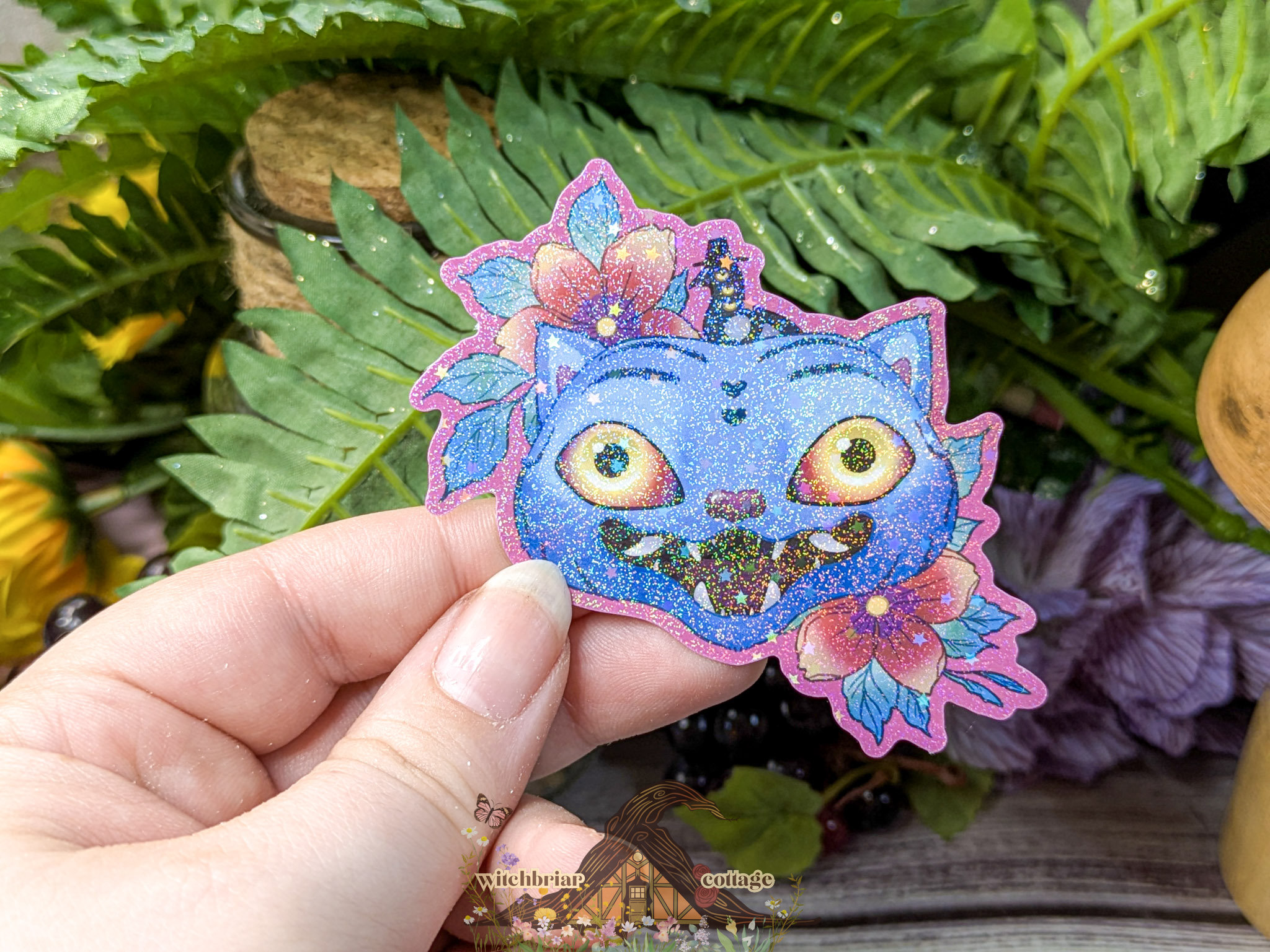 Derpy K-pop Tiger and Magpie Sticker - Image 6