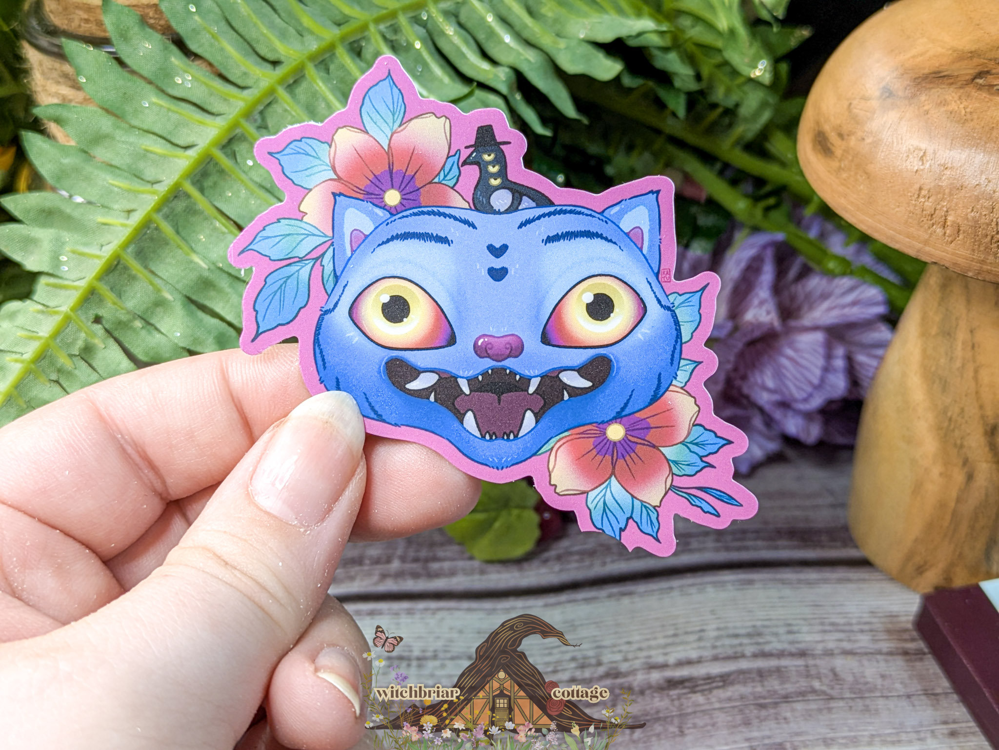 Derpy K-pop Tiger and Magpie Sticker - Image 10