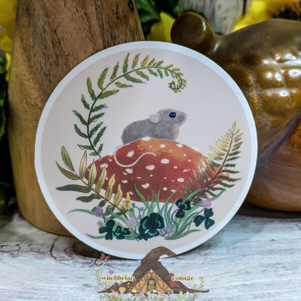 Field Mouse Cottagecore Sticker