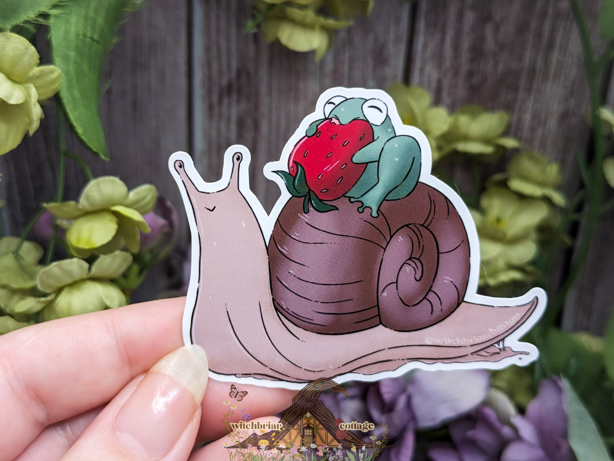Frog Riding Snail Sticker - Image 8