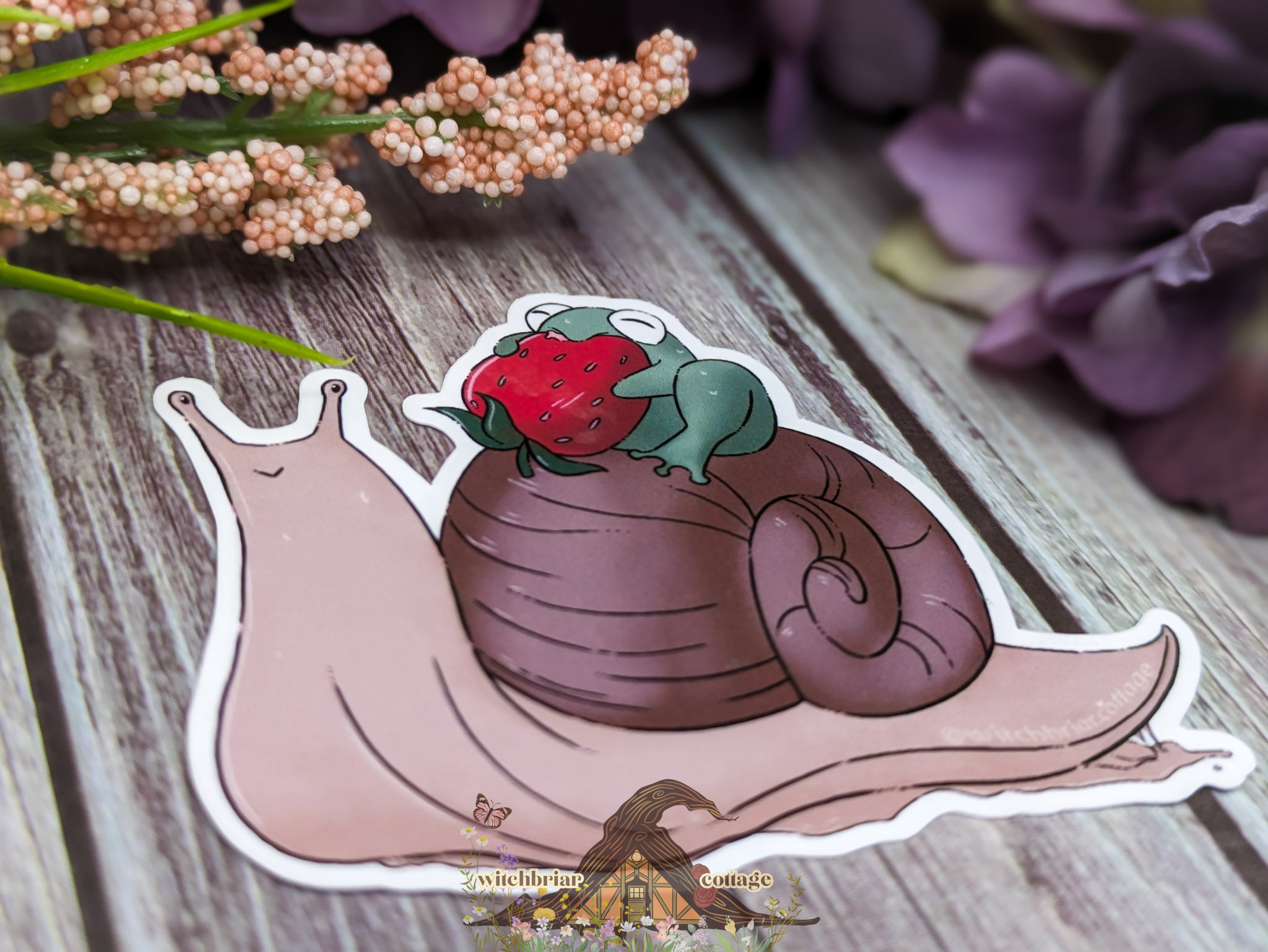 Frog Riding Snail Sticker - Image 12