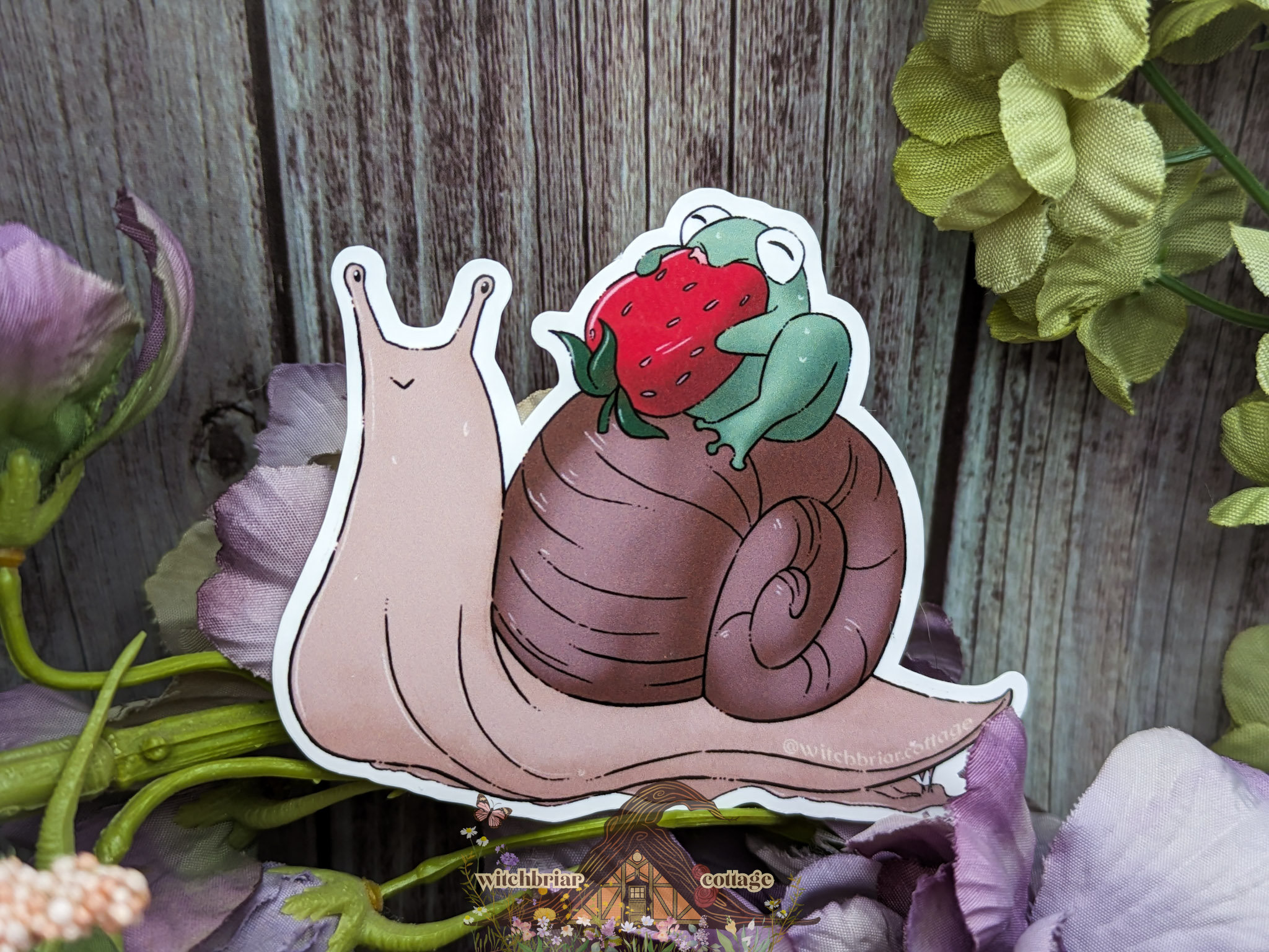 Frog Riding Snail Sticker - Image 15