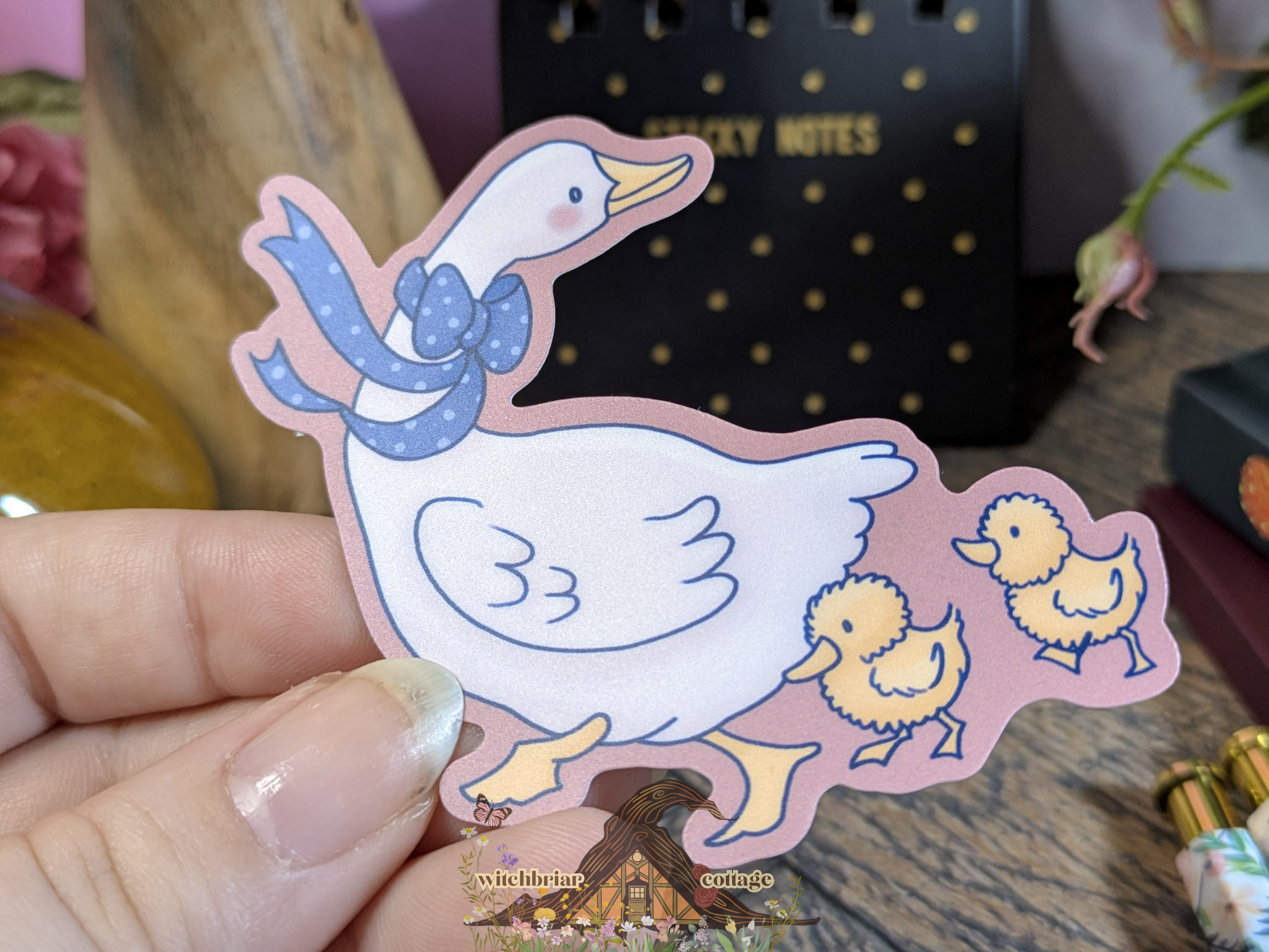Gentle Geese Sticker - Image 3