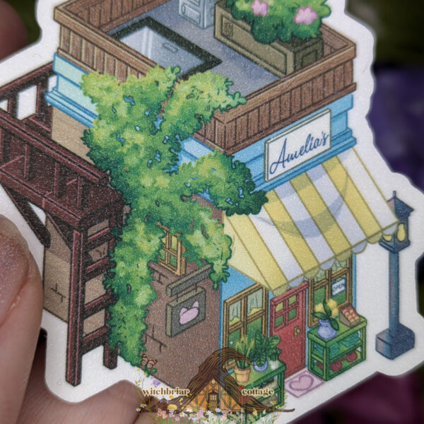 Isometric Flower Shop Sticker
