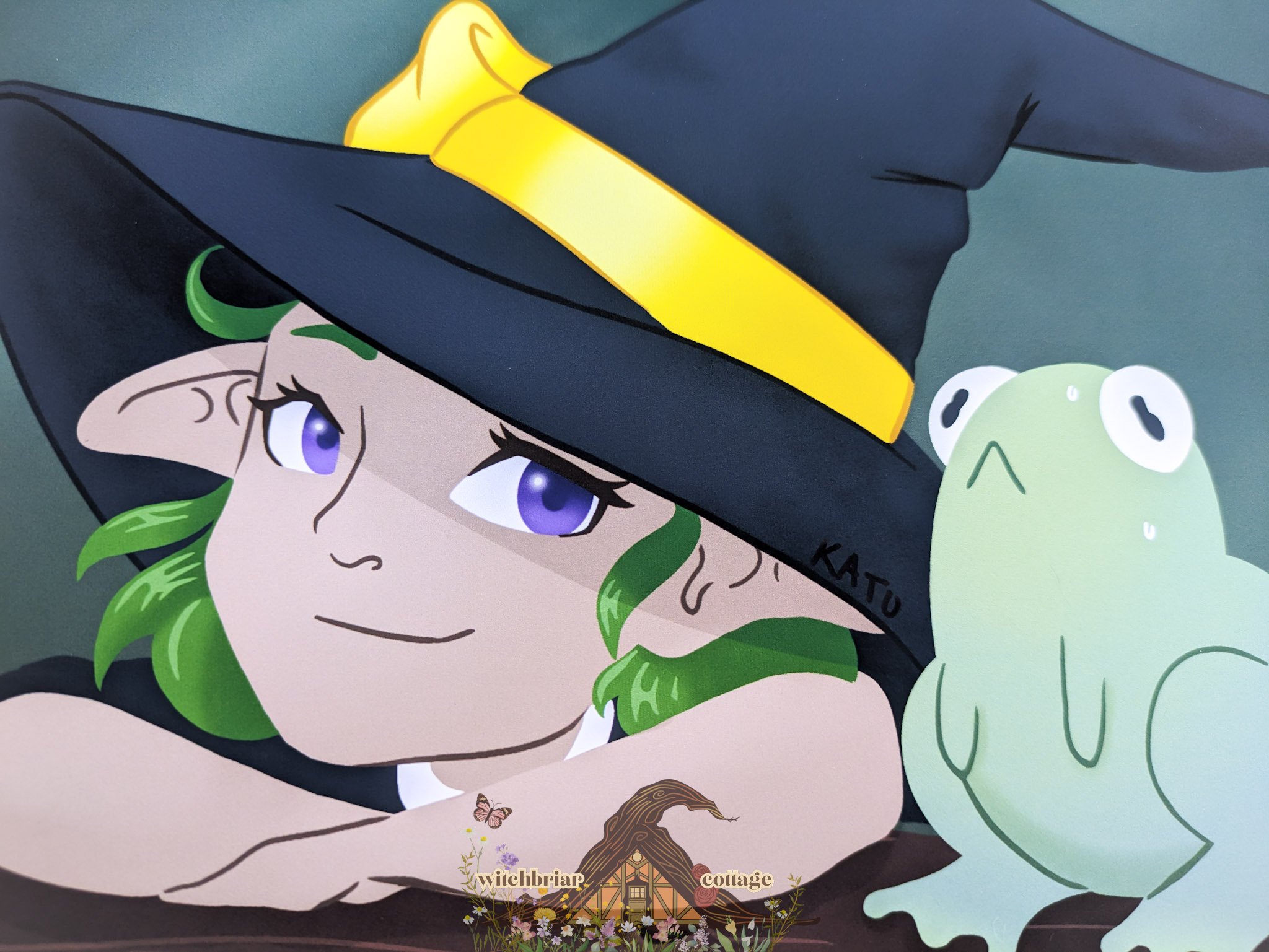 Just Tell Her, Witch Frog Art Print - Image 4