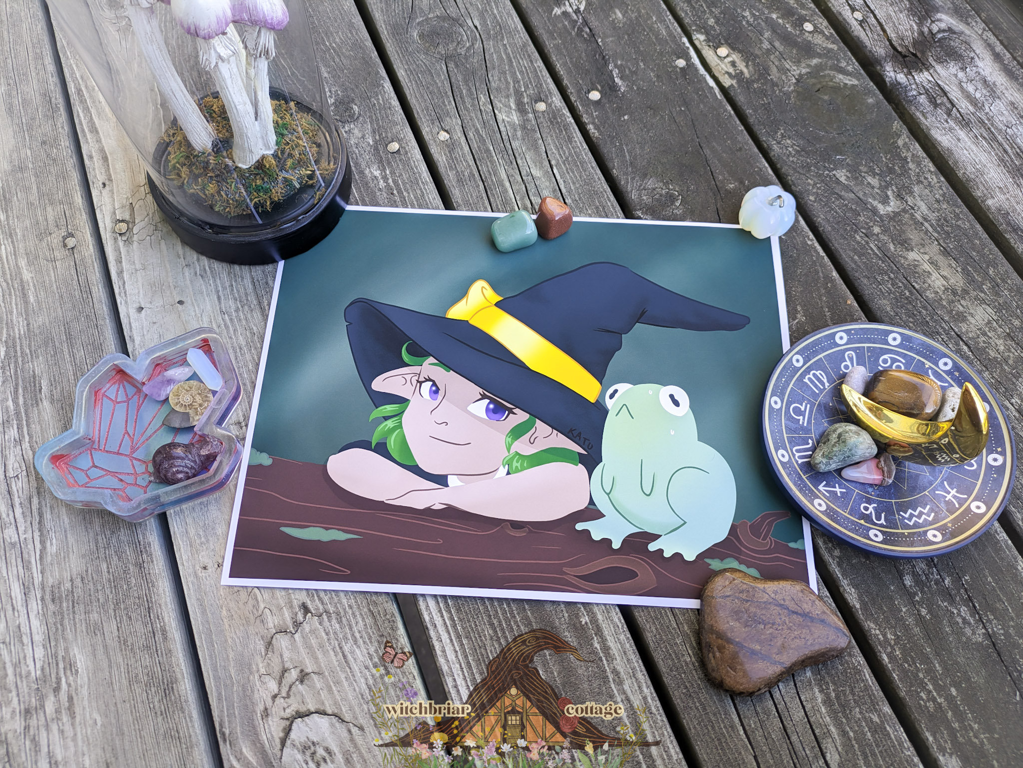 Just Tell Her, Witch Frog Art Print - Image 8