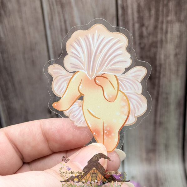 Campanella Mushroom Pinup Girl CLEAR Sticker