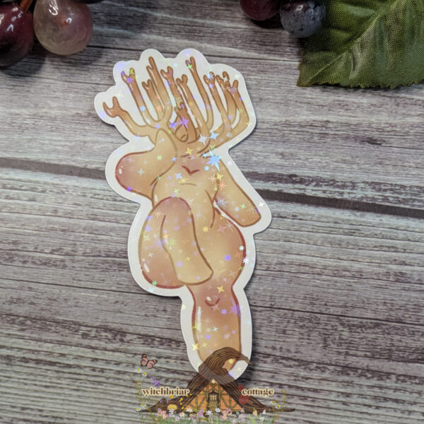 Staghorn Mushroom Pinup Girl Sticker