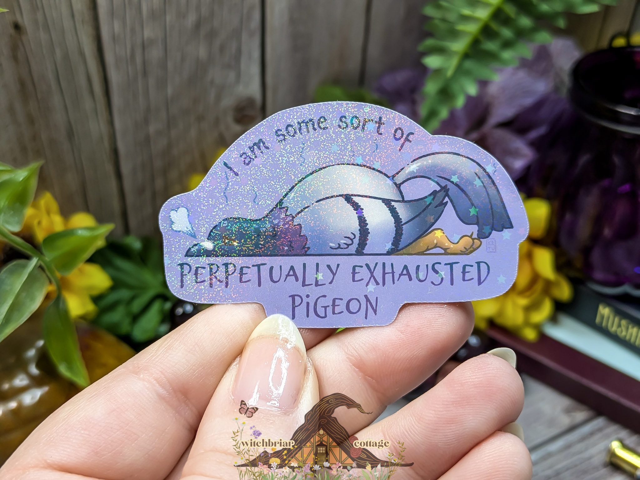 Permanently Exhausted Pigeon Sticker - Image 4
