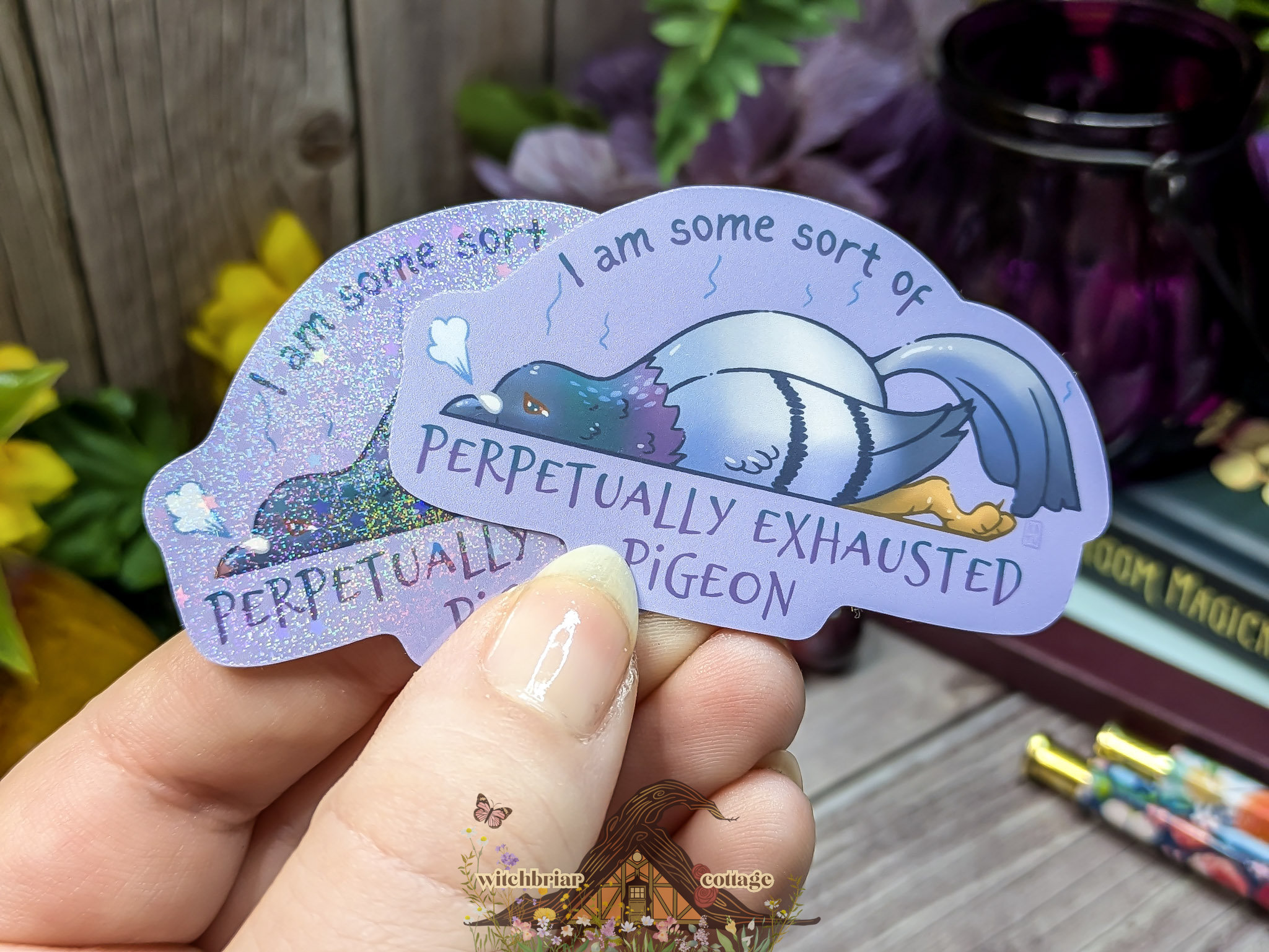Permanently Exhausted Pigeon Sticker - Image 5