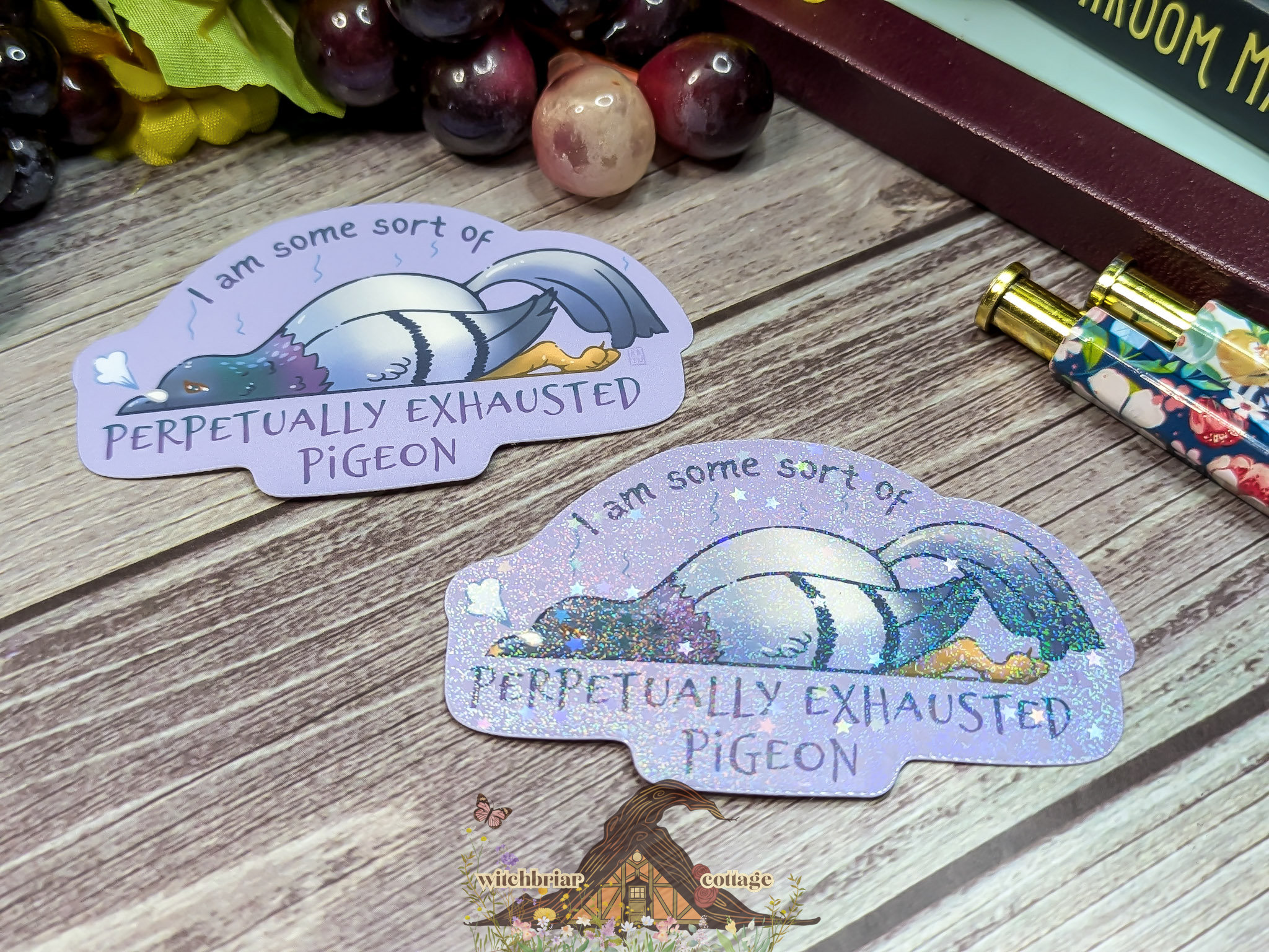 Permanently Exhausted Pigeon Sticker - Image 10