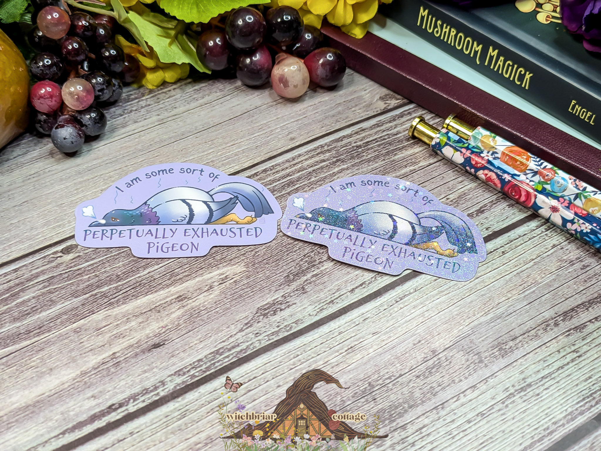 Permanently Exhausted Pigeon Sticker - Image 11