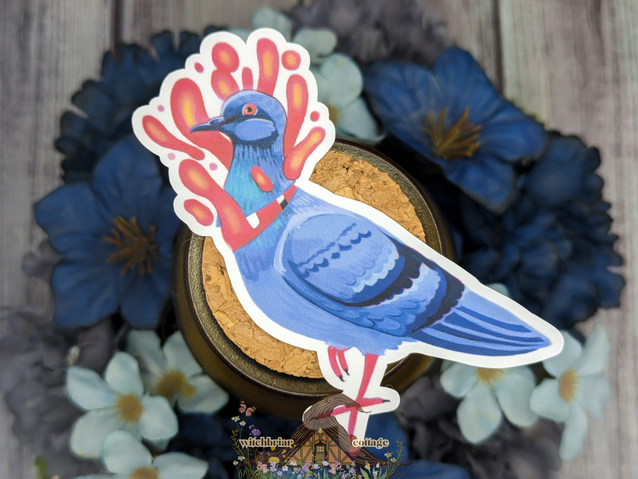 Pigeon Head Sticker