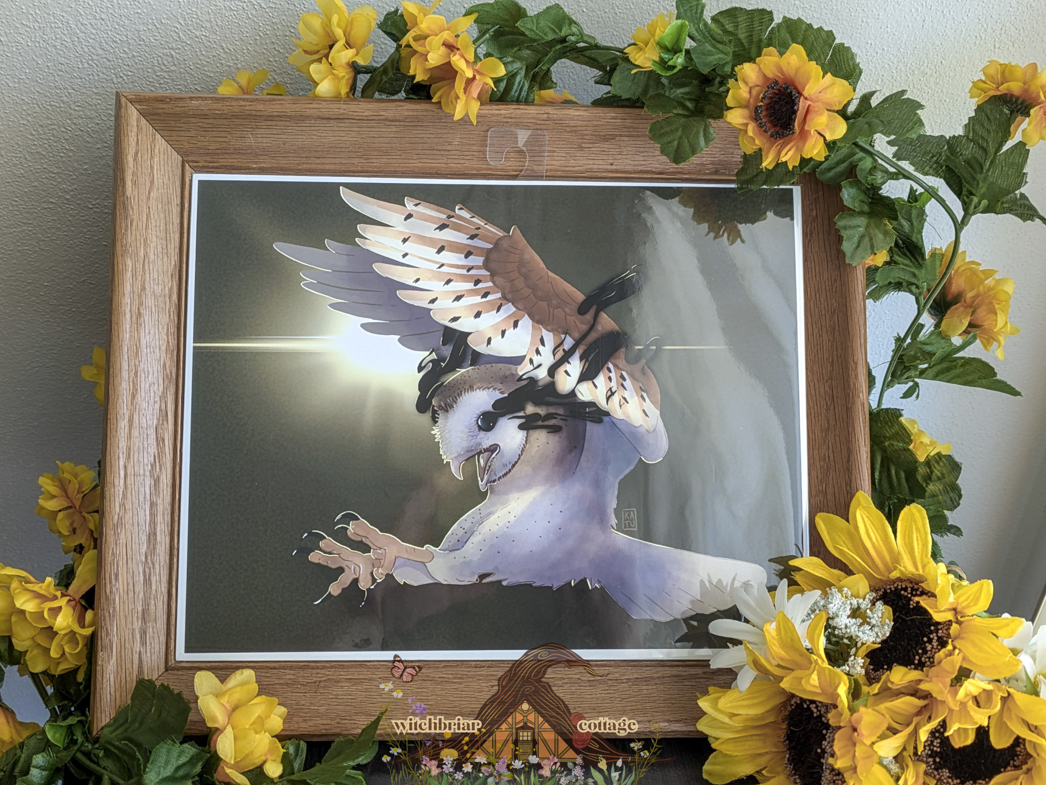Pouncing Owl Art Print - Image 3
