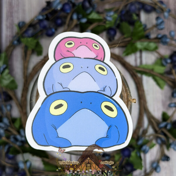 Pride Frog Pile Sticker