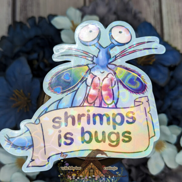Shrimps Is Bugs Reddit Sticker